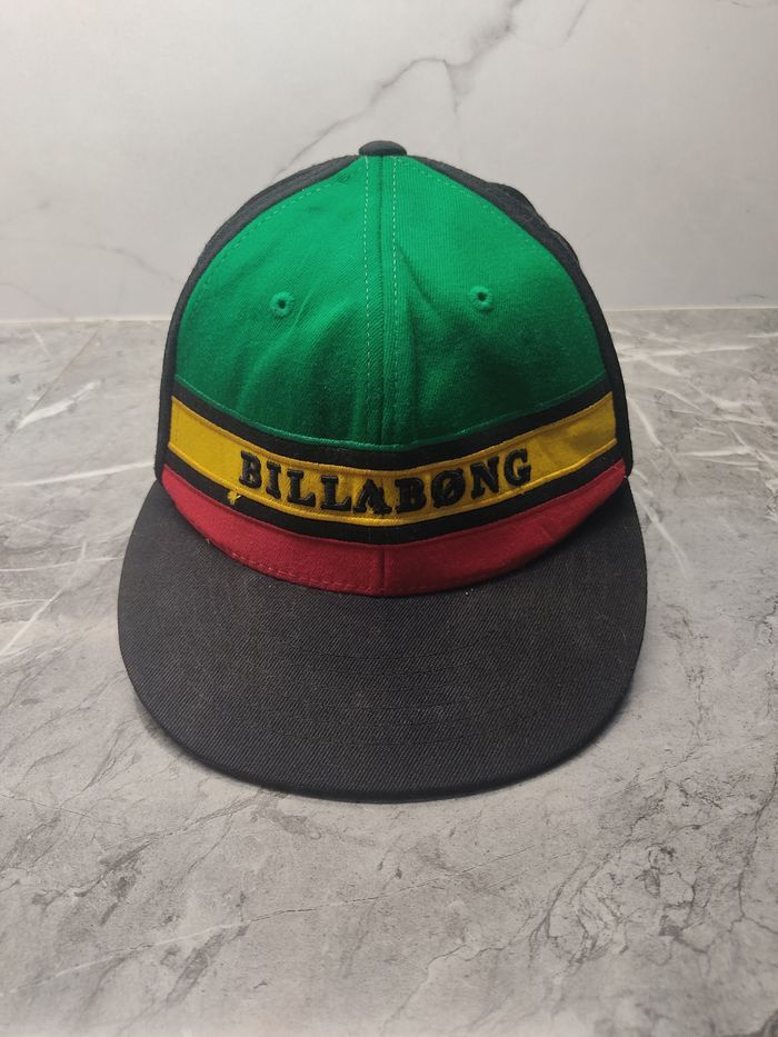 Billabong × Vintage Vintage Billabong Rasta Style Fullcap Size ONE SIZE - 2 Thumbnail