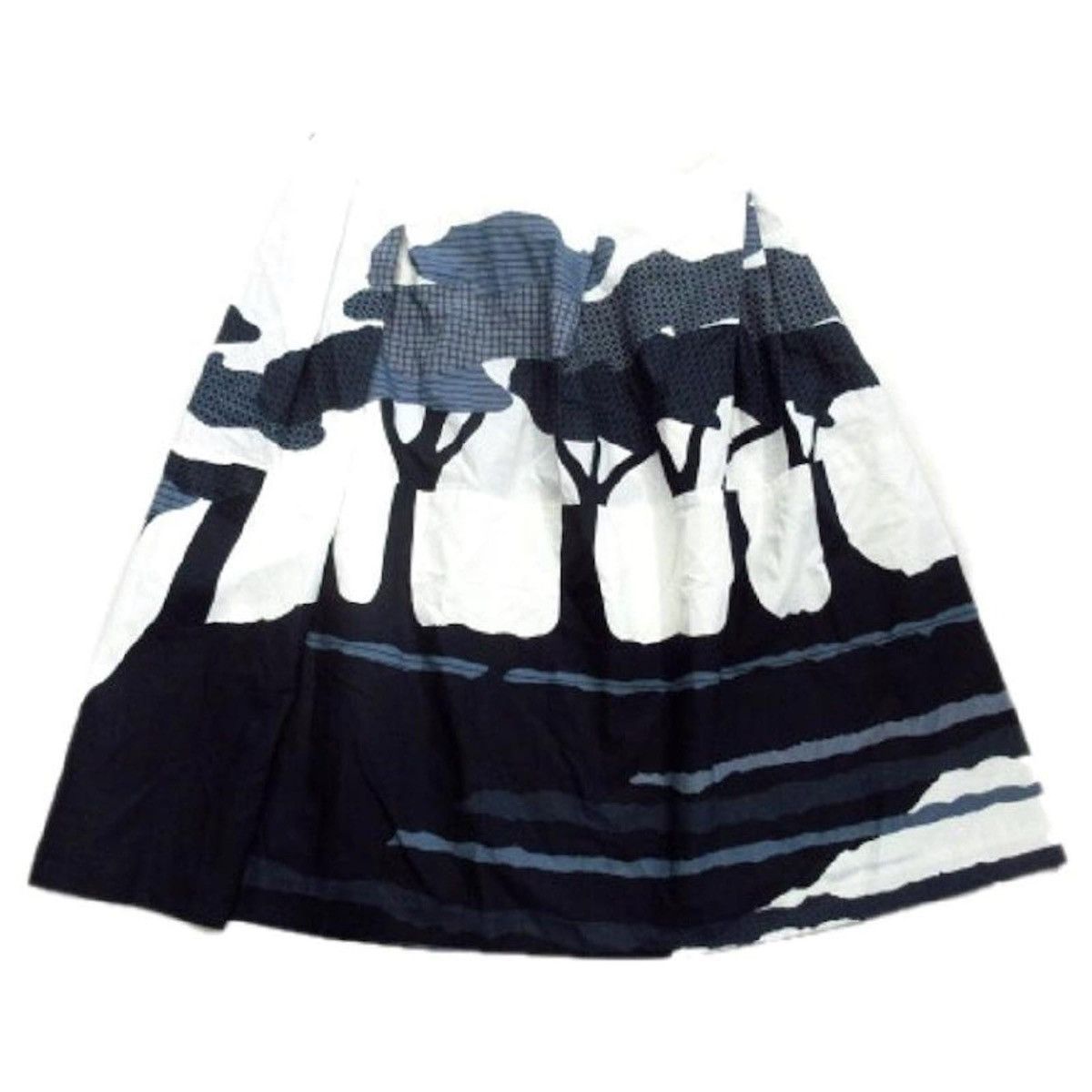 Marni [Used] MARNI Total Pattern Pleated Flare Skirt Knee Length Size 25" / US 0 / IT 36 - 1 Thumbnail