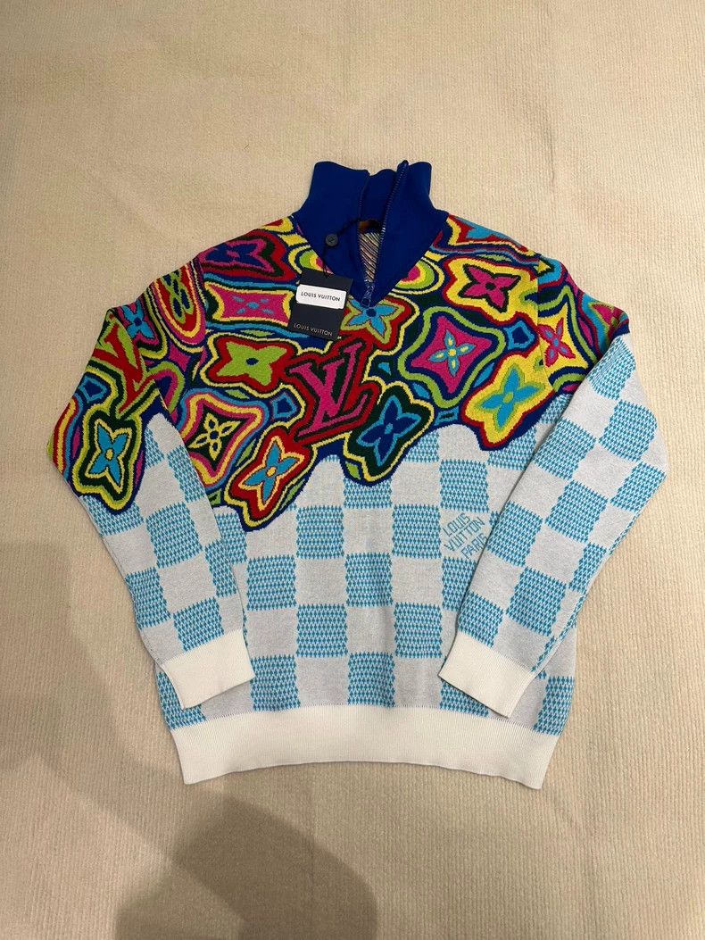 Louis Vuitton Louis Vuitton Logo lapel full print pullover long-sleeve s Size US M / EU 48-50 / 2 - 1 Thumbnail