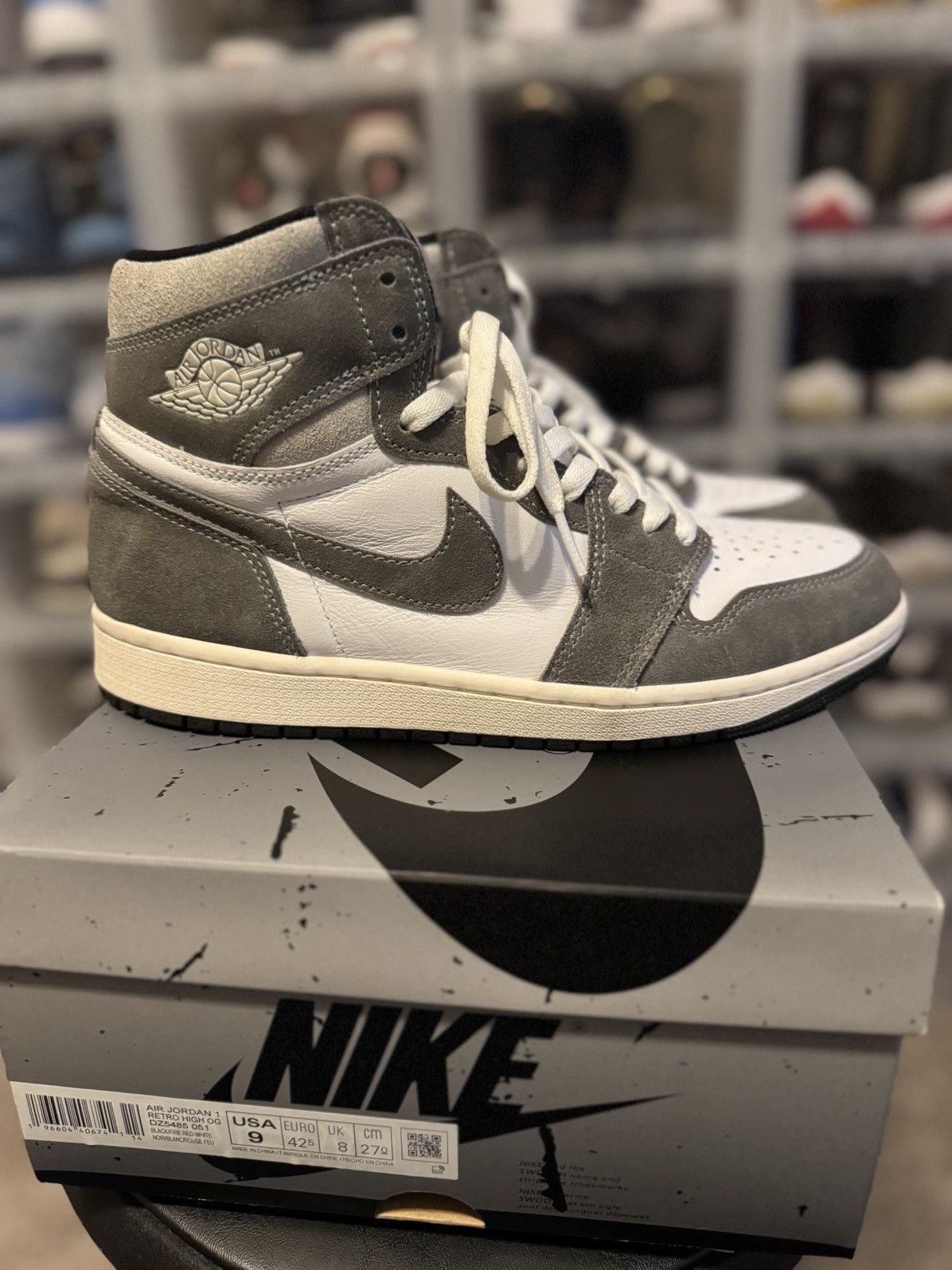 Jordan Brand × Nike Jordan 1 Retro High OG “Washed Black” Size US 9 / EU 42 - 1 Thumbnail