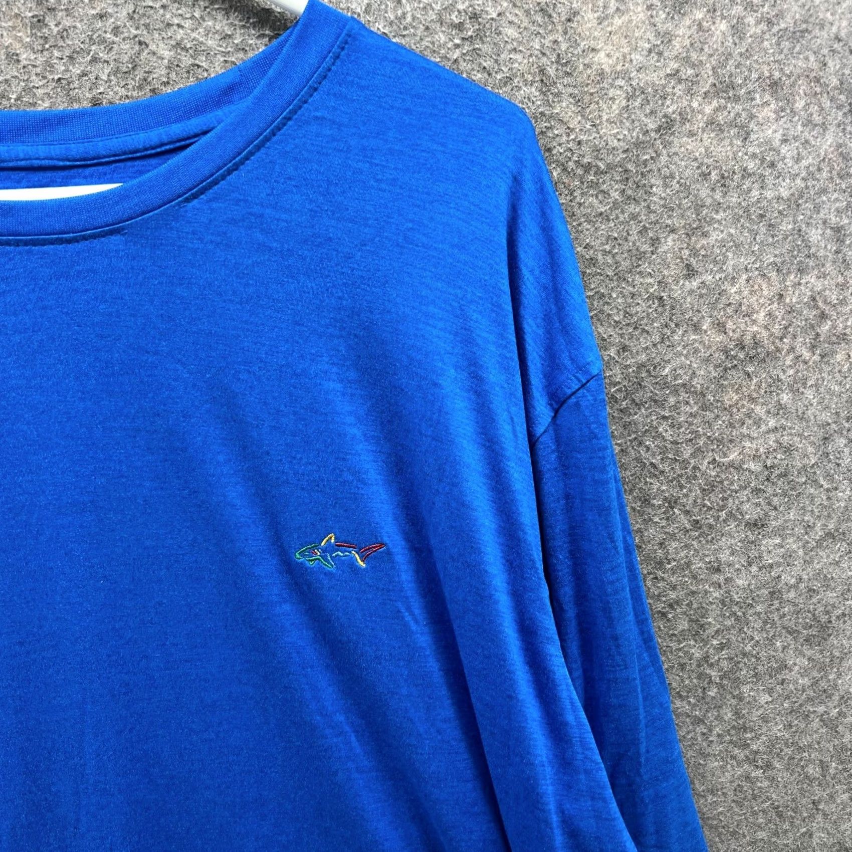 Vintage Greg Norman Shirt Mens XXL Blue Long Sleeve Crewneck Cotton Texports Logo Shirt Size US XXL / EU 58 / 5 - 4 Thumbnail