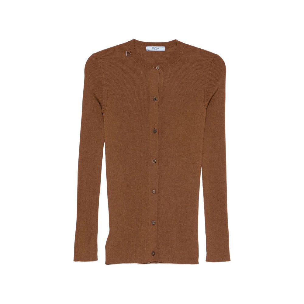 Prada Prada BROWN Knitwear - Cardigans Size S / US 4 / IT 40 - 1 Thumbnail