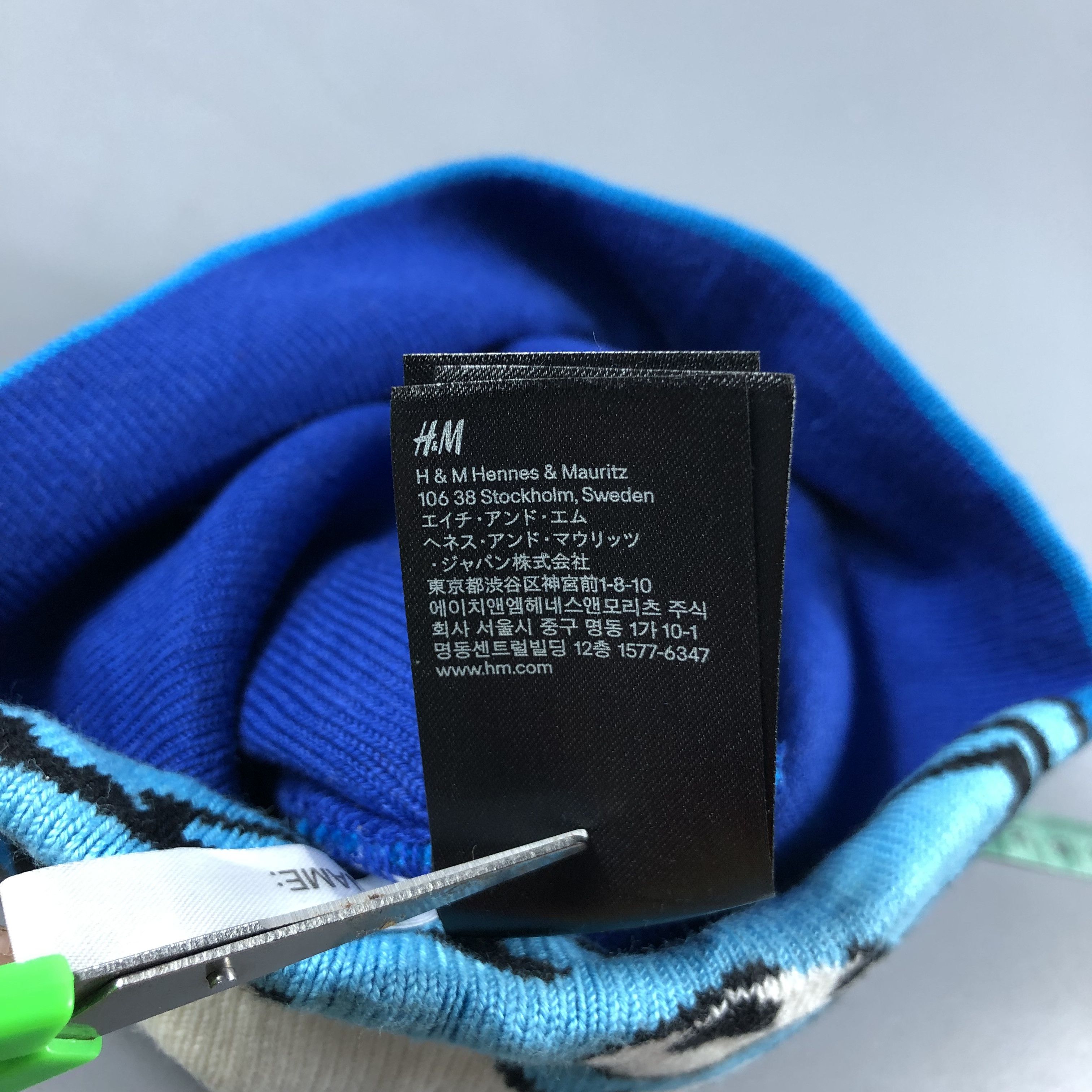 H&M Smurf Cotton Beanie Snowcap Snow Hat B718 Size ONE SIZE - 6 Thumbnail