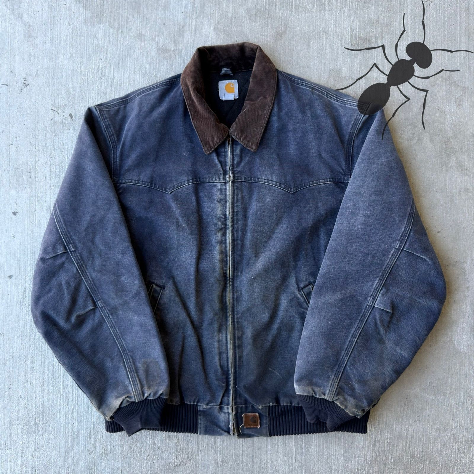 希少Carhartt J14 MDT サンタフェジャケット ネイビー Lサイズ 中古・古着通販】CarHartt (カーハート) サンタフェジャケット