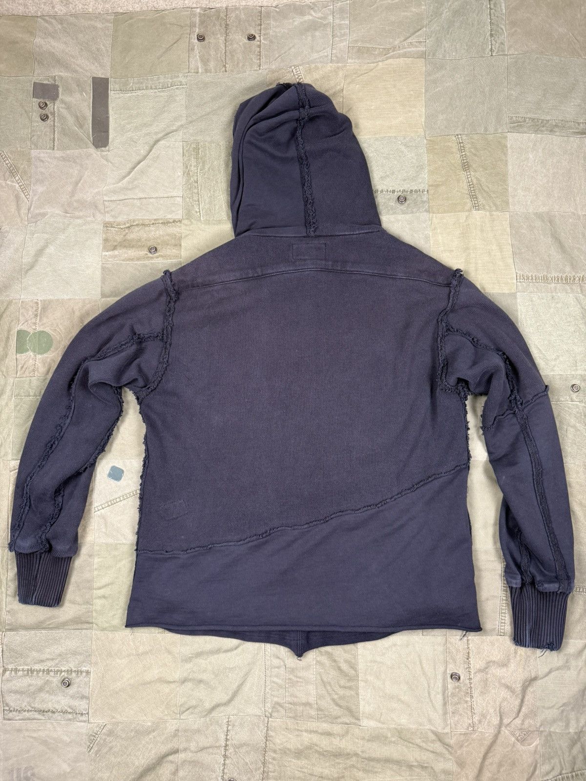 Greg Lauren 50/50 Slouchy High-Tech Track Hoodie Size US L / EU 52-54 / 3 - 3 Thumbnail