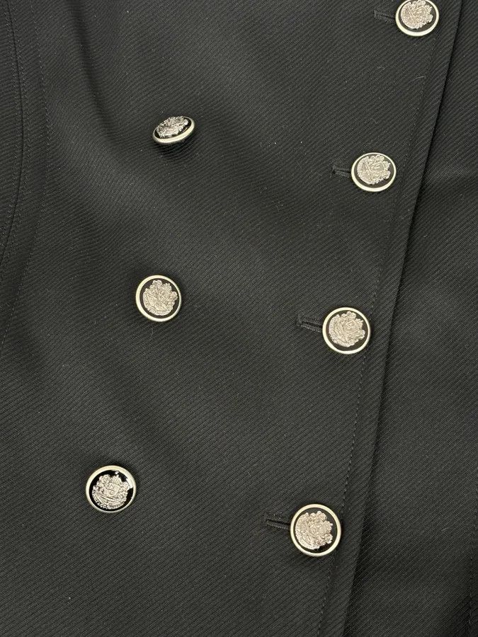 Dolce & Gabbana AW2006 Dolce & Gabbana Black Wool Double-Breasted Coat Size US M / EU 48-50 / 2 - 9 Thumbnail