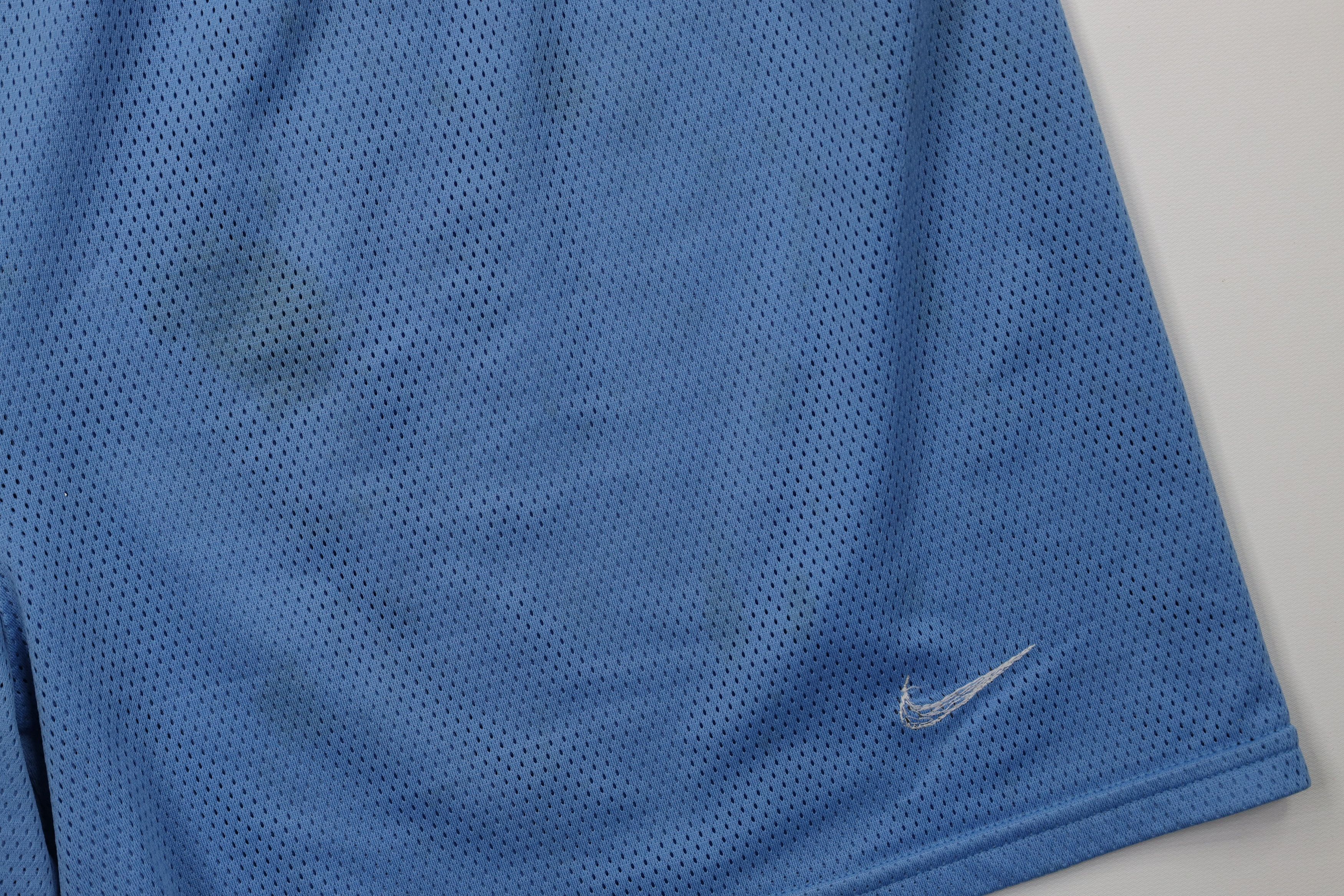 Nike Vintage 90s Nike Mini Swoosh Above Knee Shorts Carolina Blue Size US 38 / EU 54 - 5 Thumbnail