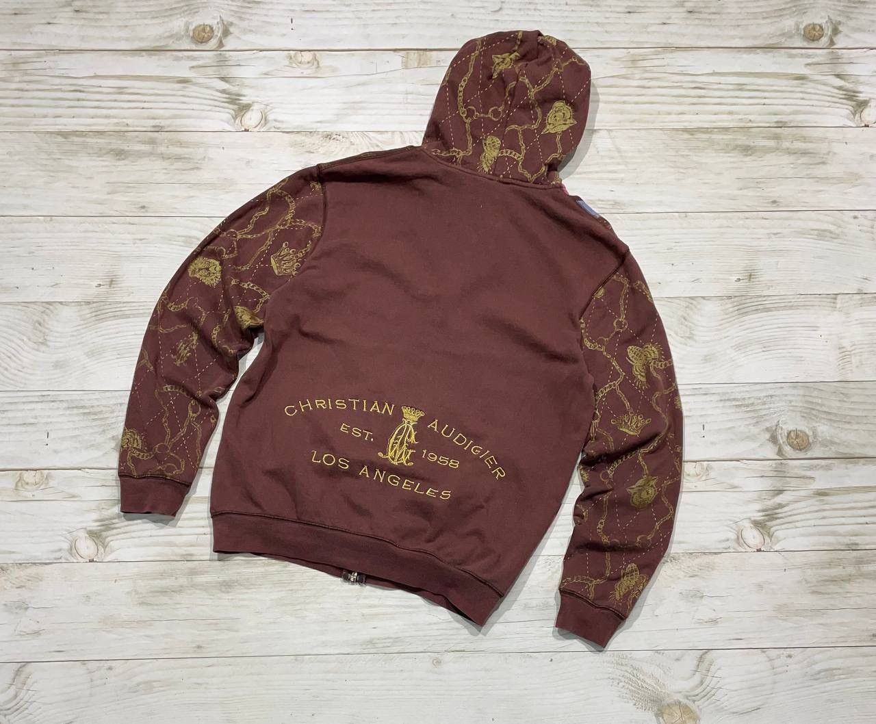Christian Audigier Vintage Christian Audigier Hoodie Full Zip Y2K 90s Size US M / EU 48-50 / 2 - 2 Thumbnail