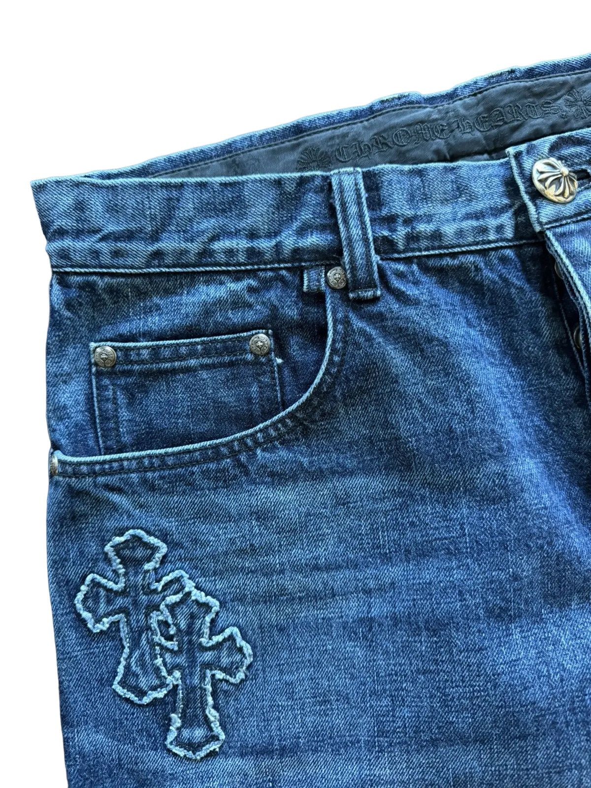 Chrome Hearts Chrome Hearts Denim Cross Patch Jeans (34) Size US 34 / EU 50 - 3 Thumbnail