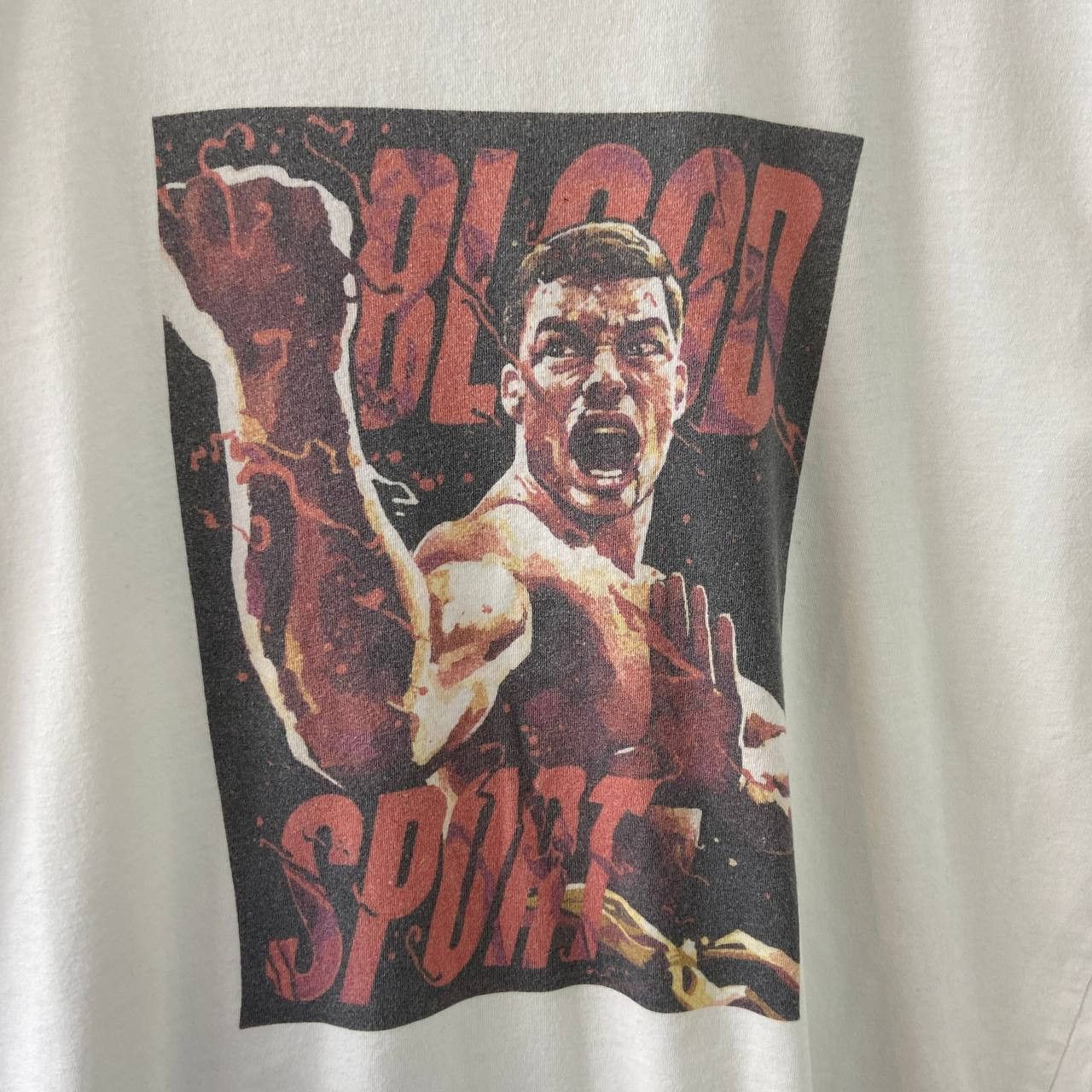 Vintage Blood Sport Vintage 90s Karate Big Print Movie T-Shirt Size US L / EU 52-54 / 3 - 3 Thumbnail