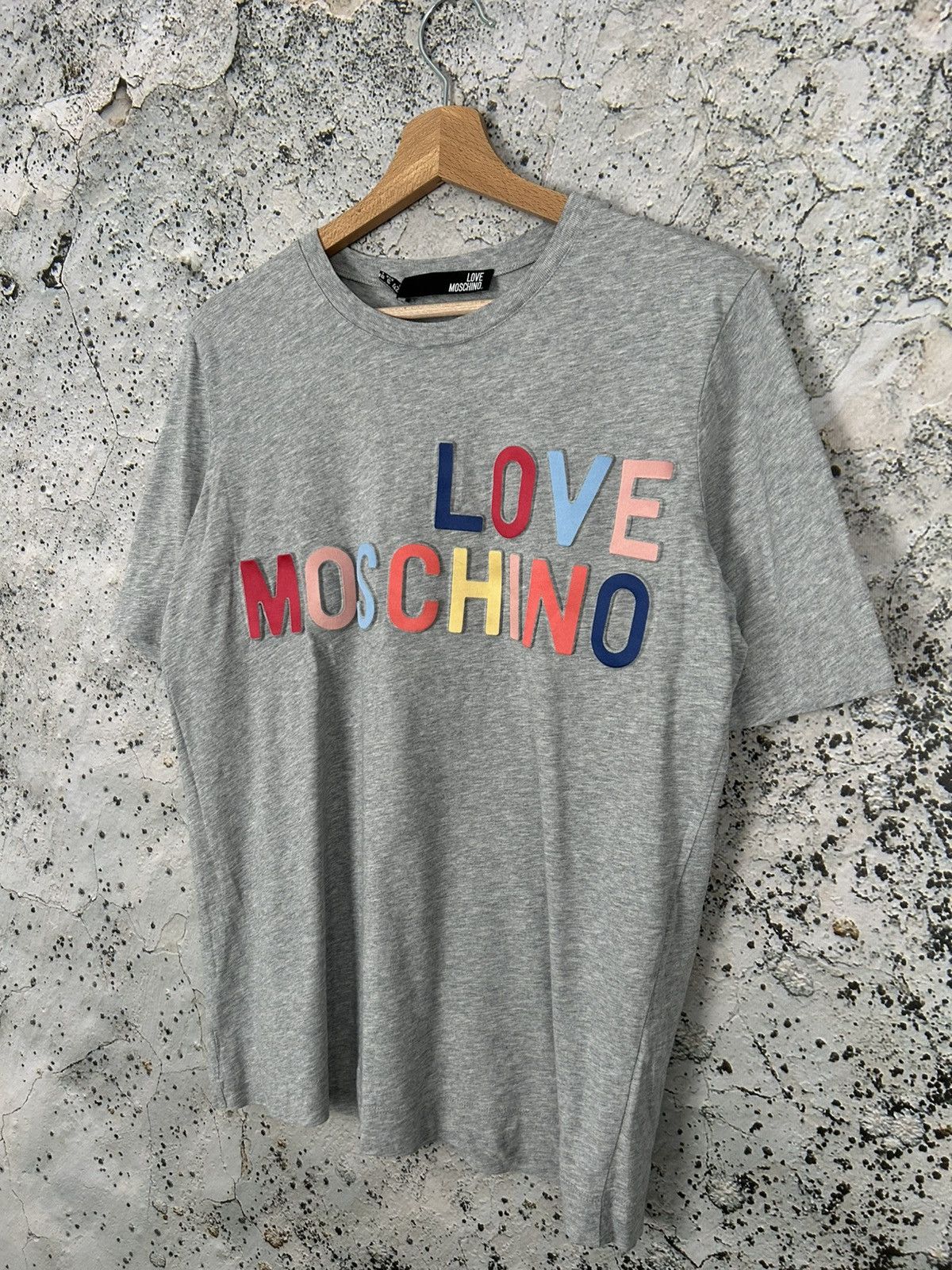 Moschino Vintage Love Moschino Designer Luxury Graphic Tee 3D Size US L / EU 52-54 / 3 - 2 Thumbnail