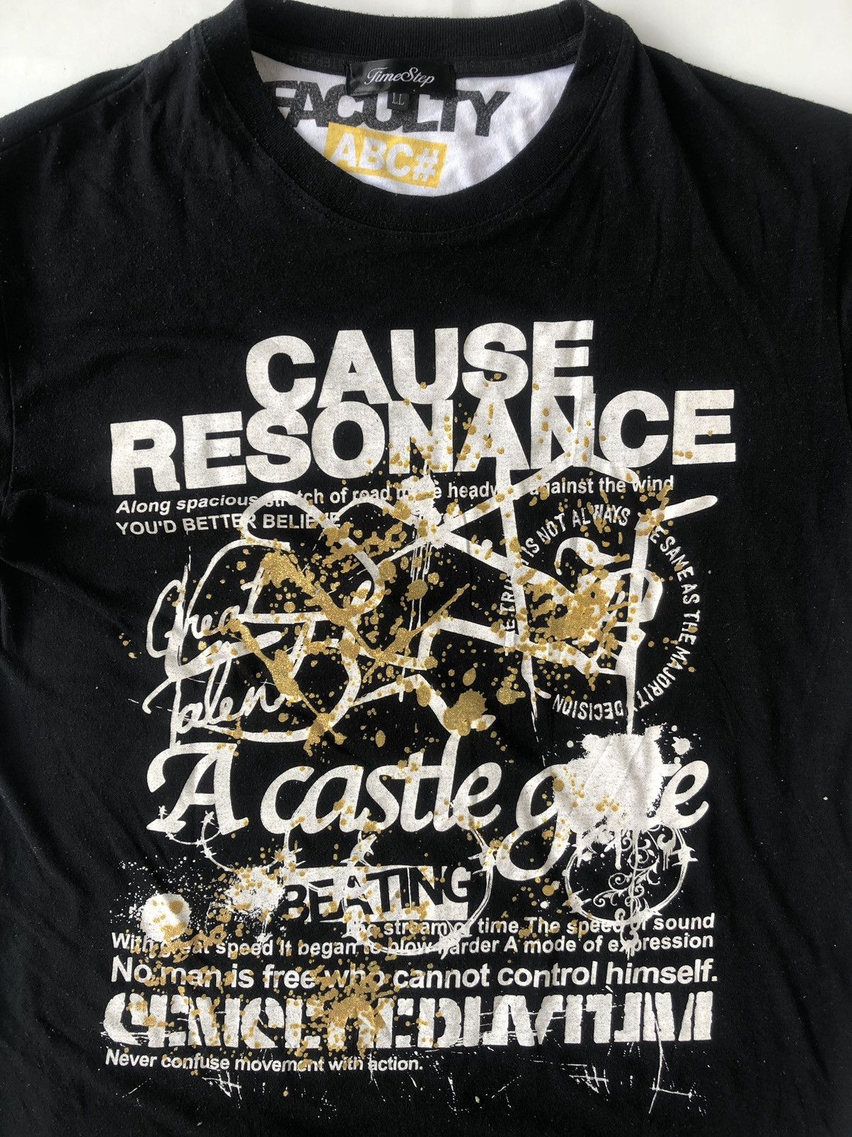 Hysteric Glamour Japanese Poem Tribal Cause Resonance Time Step Punk style Size US L / EU 52-54 / 3 - 3 Thumbnail