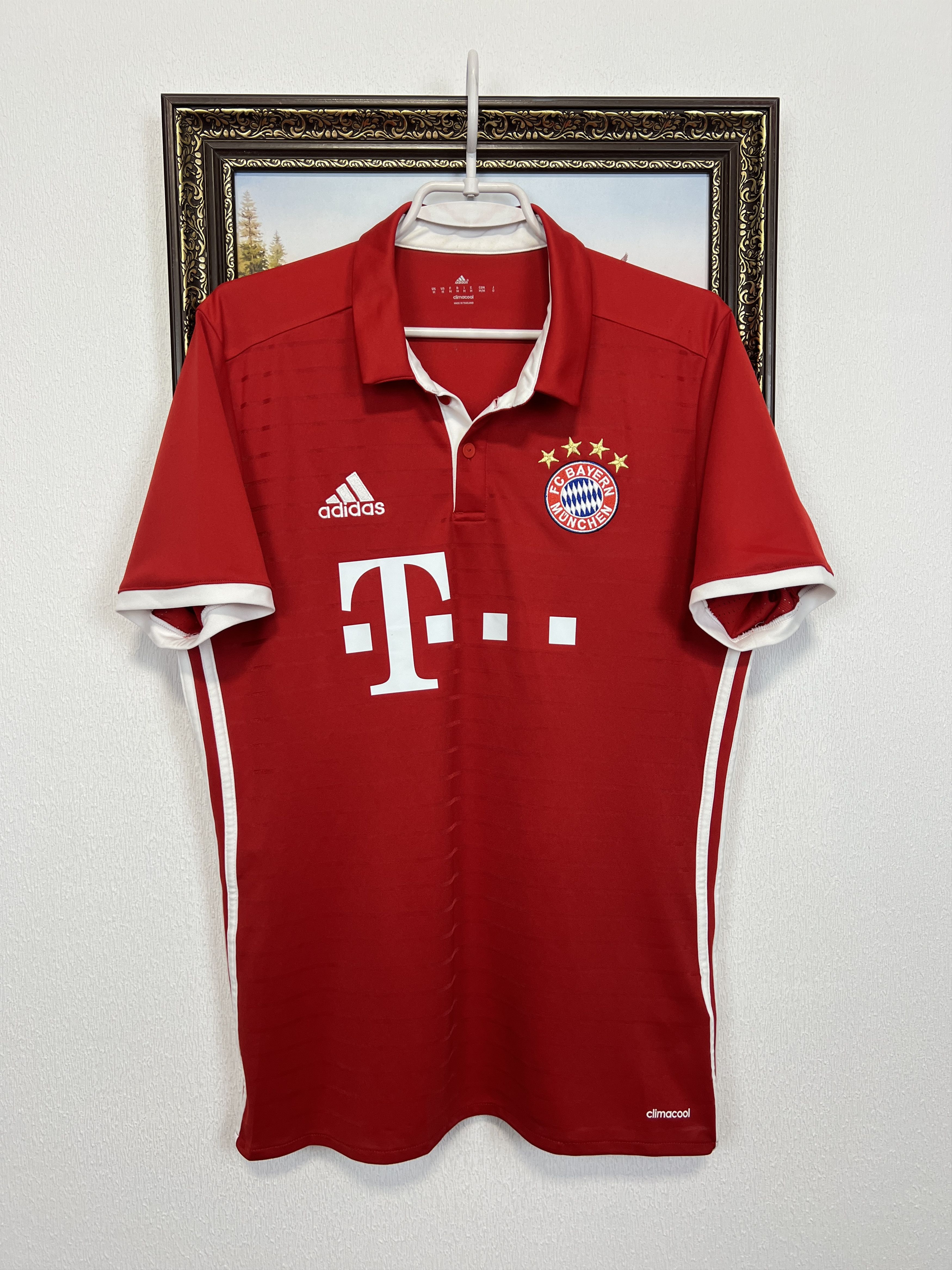 Adidas Bayern Munich Home football shirt Soccer #6 Thiago Jersey Size US M / EU 48-50 / 2 - 1 Thumbnail
