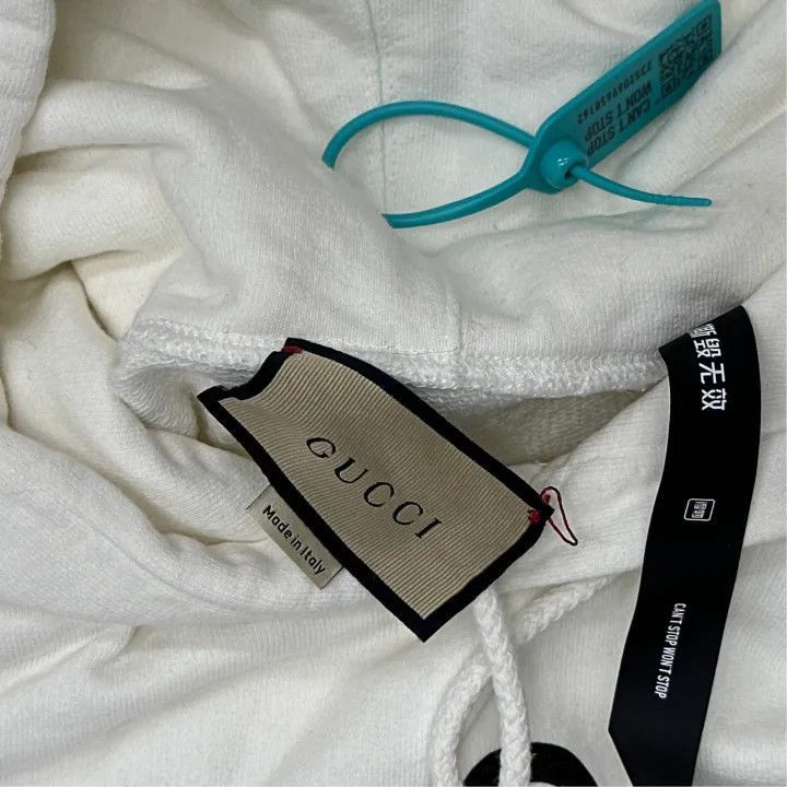 Gucci Gucci Gucci SS22 Logo Print Hoodie for Men -2506 Size US L / EU 52-54 / 3 - 3 Thumbnail