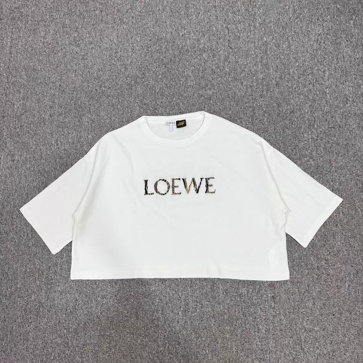 Loewe Loewe 24ss White Embroidered Logo Tee M 99new Size M / US 6-8 / IT 42-44 - 1 Thumbnail