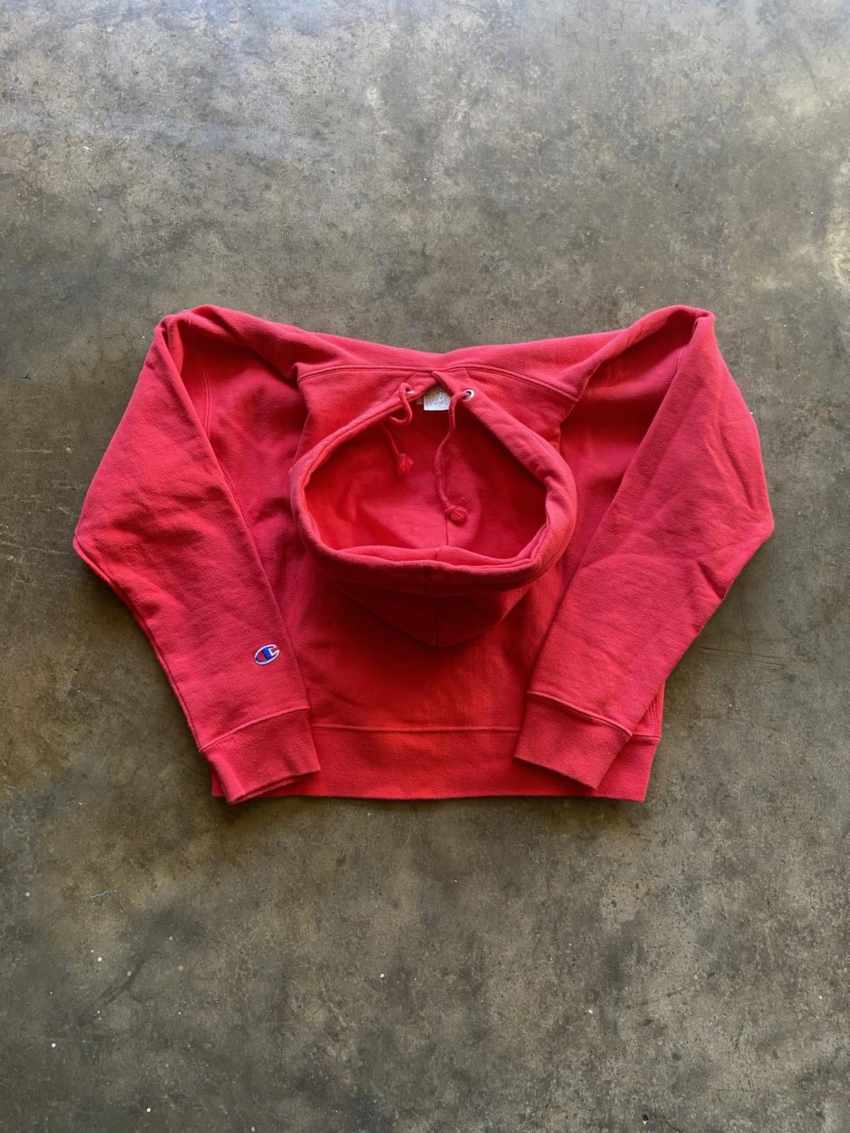 Champion Vintage Style Y2K Champion Reverse Weave Red Hoodie Small Size US S / EU 44-46 / 1 - 4 Thumbnail