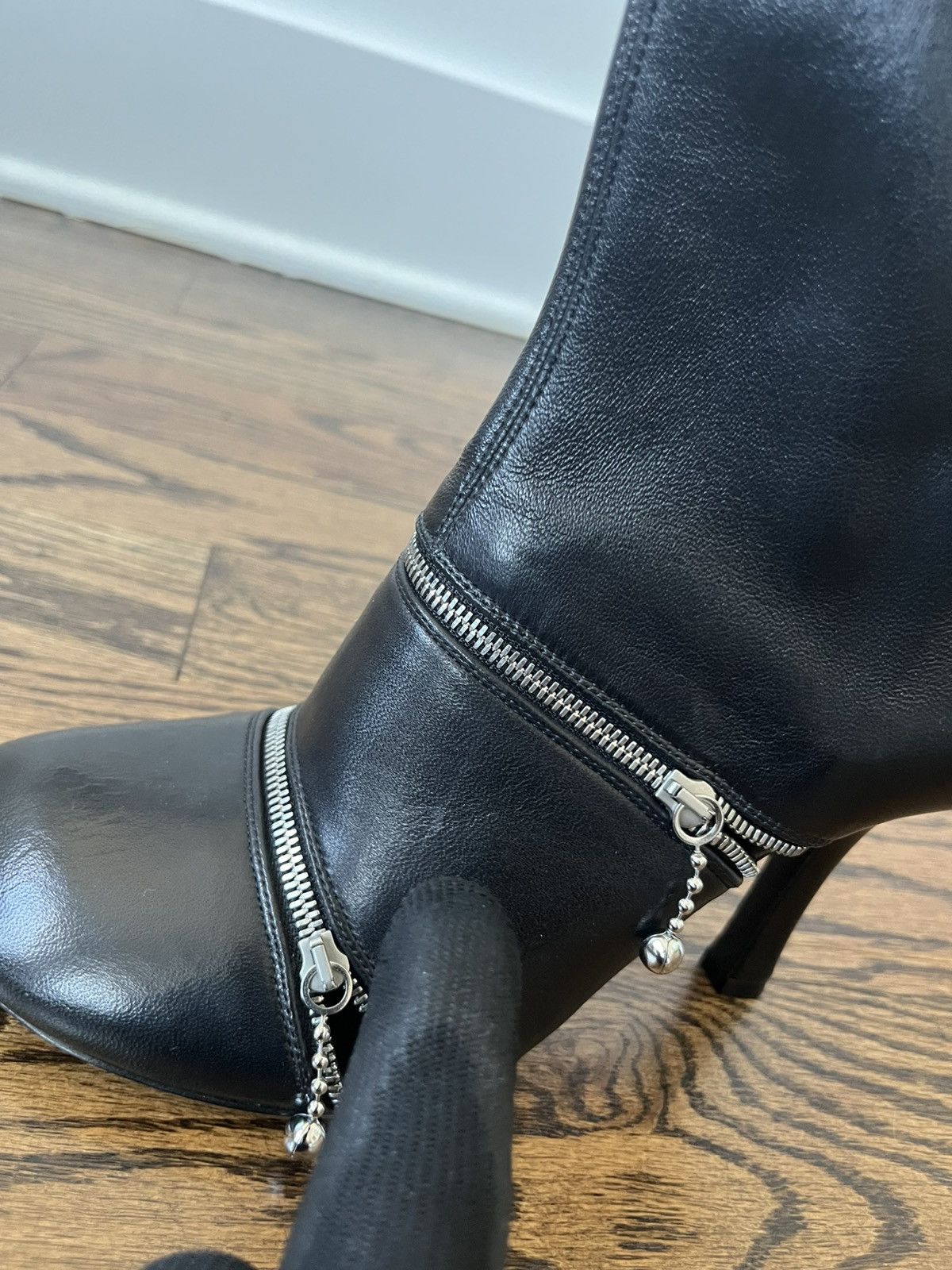 Burberry Burberry Leather Peep Boots Size US 7 / IT 37 - 12 Thumbnail