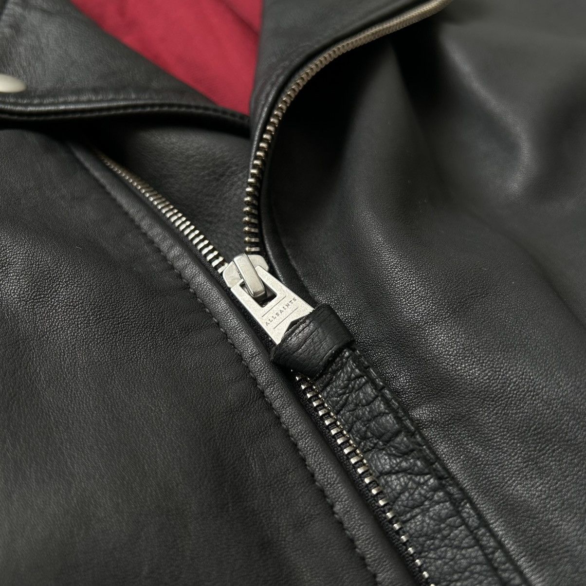 Allsaints 🔥Allsaints Leather Torrance Biker Jacket Size US M / EU 48-50 / 2 - 20 Thumbnail
