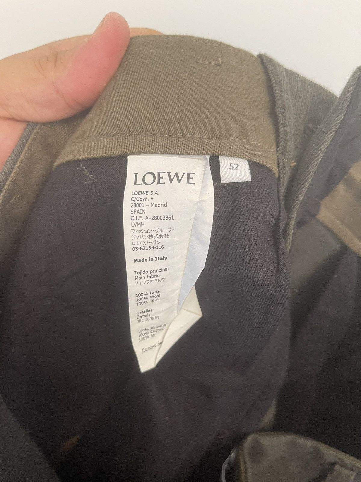 Loewe loewe classic cargo pants heavy wool Size US 38 / EU 54 - 5 Thumbnail