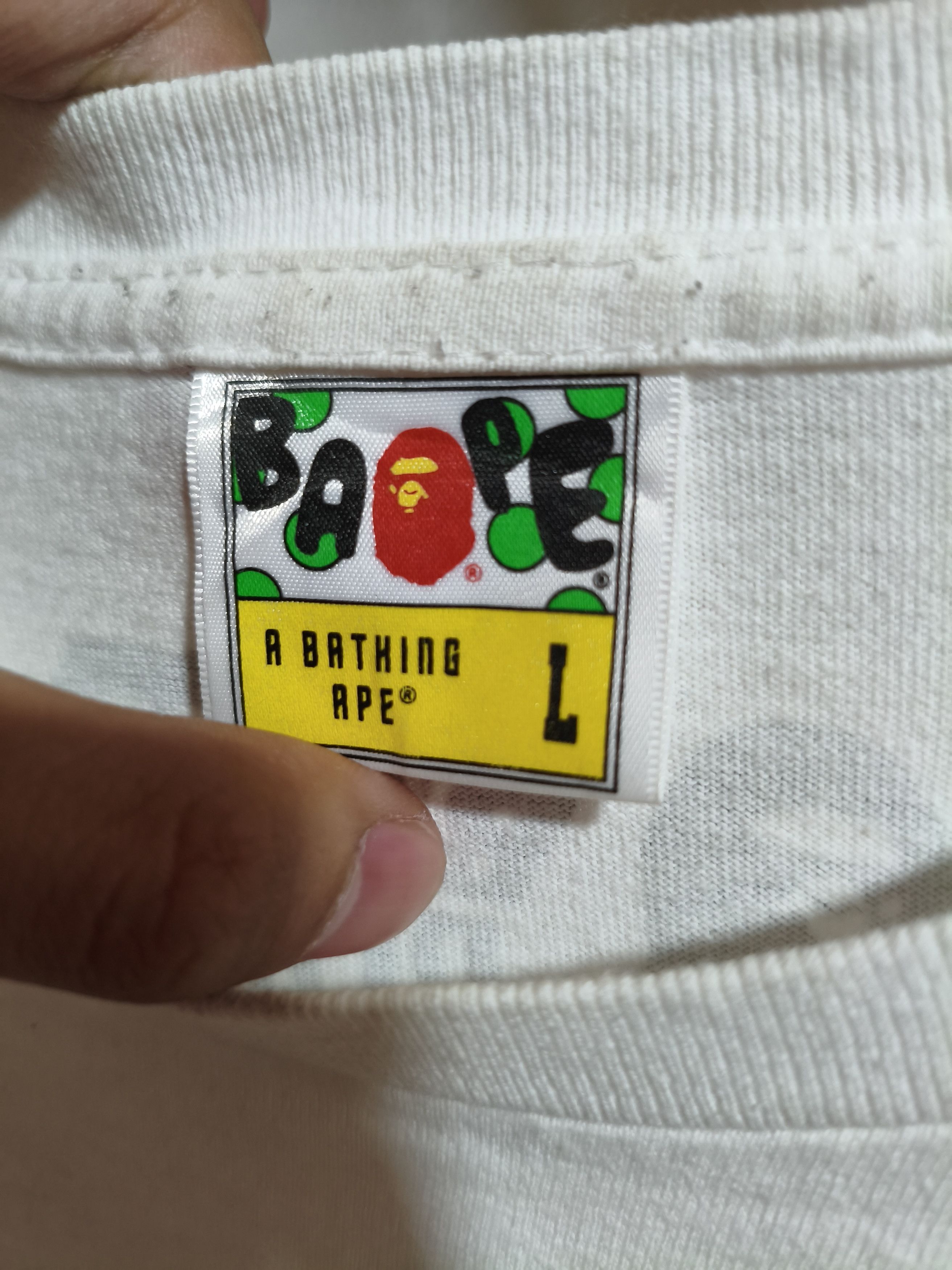 Bape Bape medicom toy bape play college tee Size US L / EU 52-54 / 3 - 5 Thumbnail