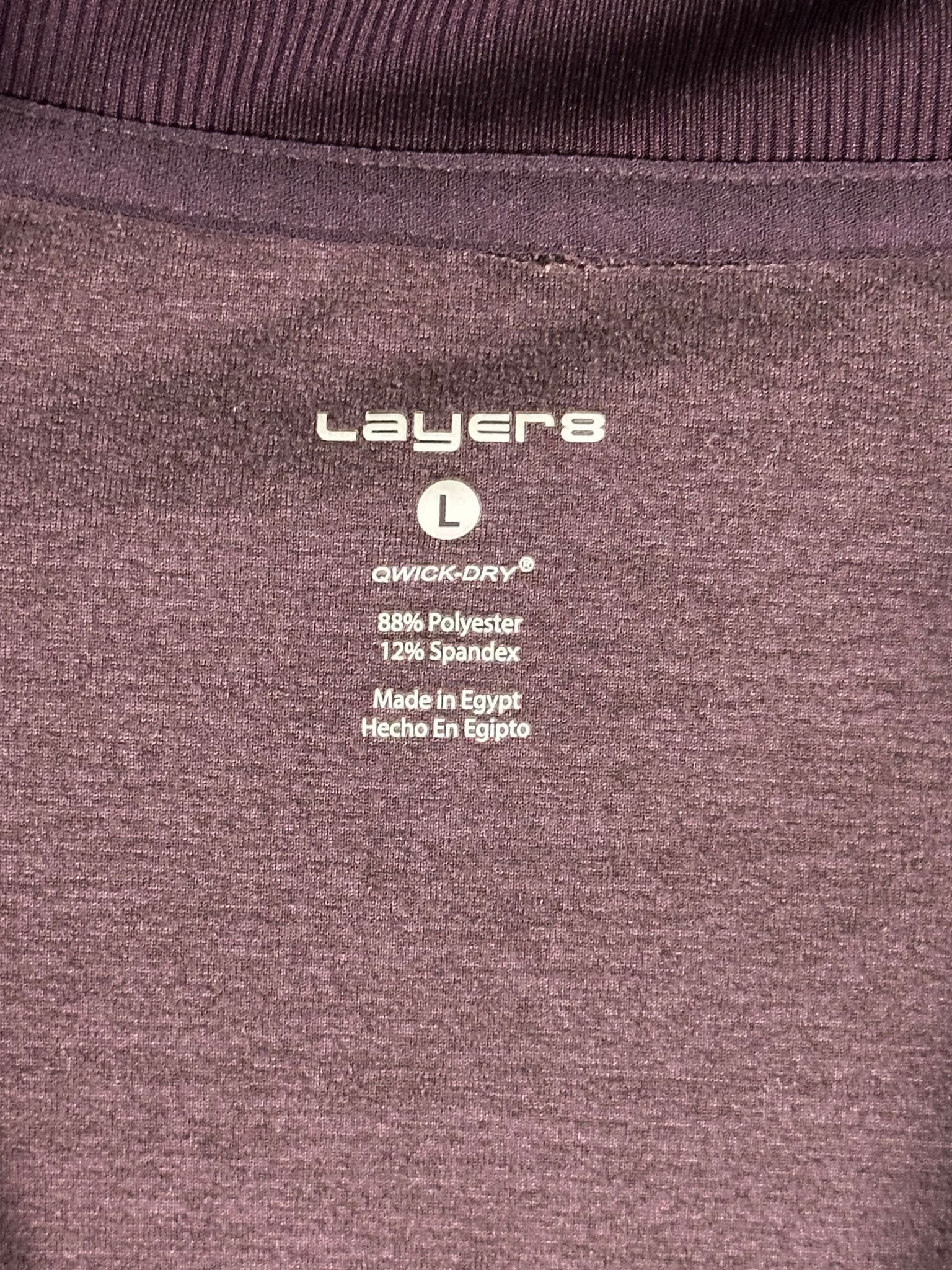 Other Layer8 Pullover Womens L Purple Quarter Zip Activewear Long Size L / US 10 / IT 46 - 4 Thumbnail