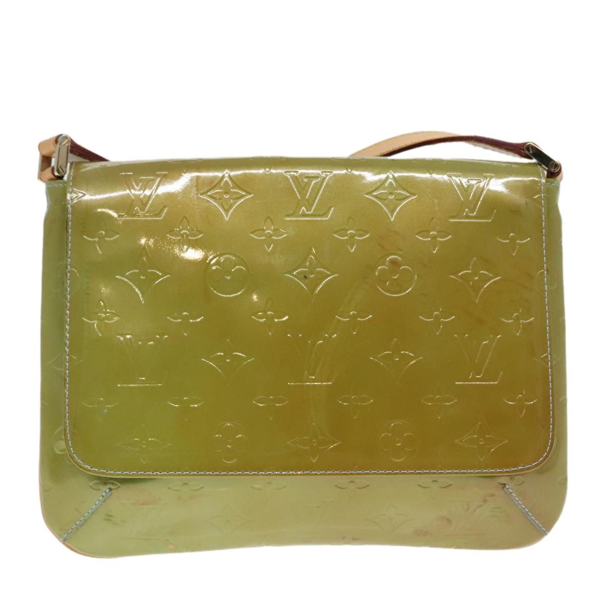 Louis Vuitton LOUIS VUITTON Monogram Vernis Thompson Street Bag Baby Blue Size ONE SIZE - 13 Thumbnail