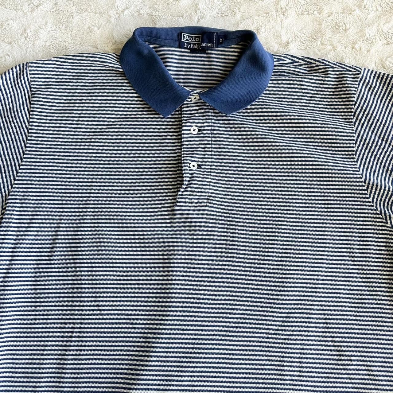 Polo Ralph Lauren Vintage Polo Ralph Lauren Shirt Mens XL Blue Cotton Striped Size US XL / EU 56 / 4 - 4 Thumbnail