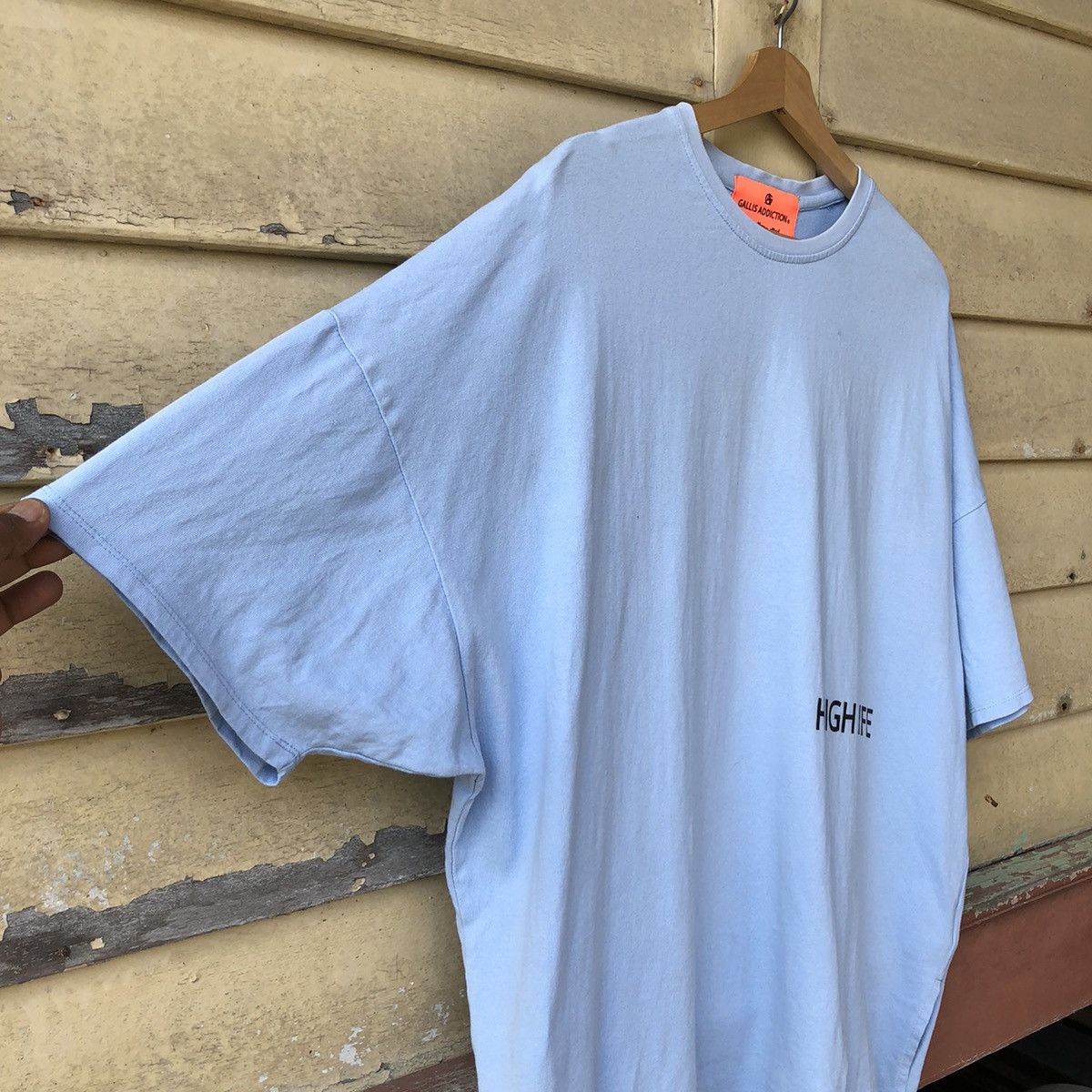 Japanese Brand GALLIS ADDICTION Over Saiz Tshirt Size US XL / EU 56 / 4 - 7 Thumbnail
