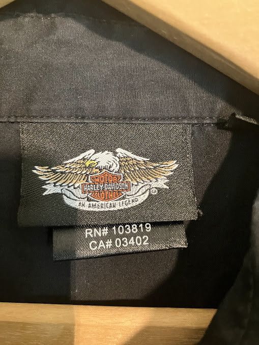 Harley Davidson Vintage Harley Davidson Women's Black Long Sleeve Button up Size L / US 10 / IT 46 - 2 Thumbnail