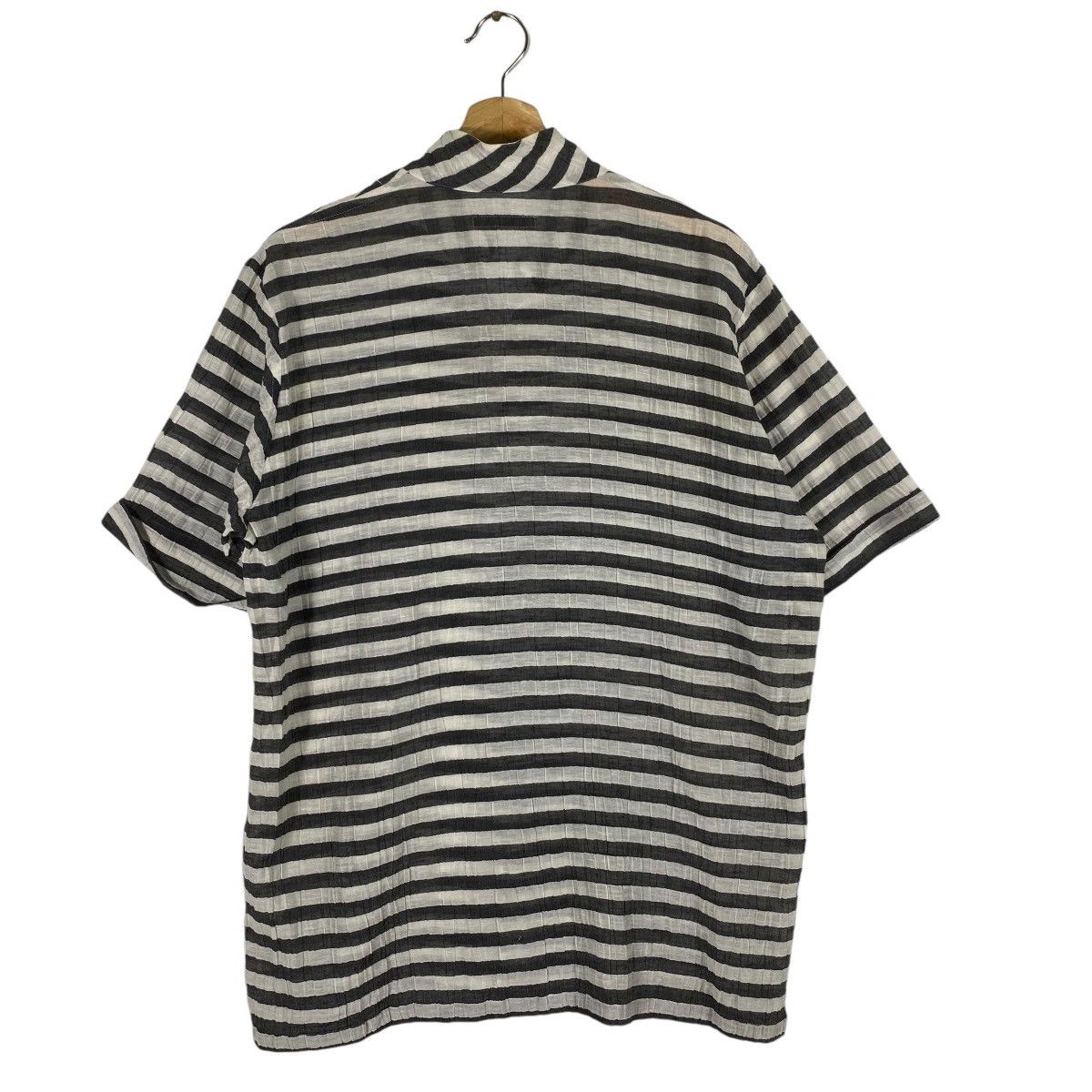 Y's × Yohji Yamamoto Vintage Y's Yohji Yamamoto Beige Striped Shirt Button Size M / US 6-8 / IT 42-44 - 9 Thumbnail