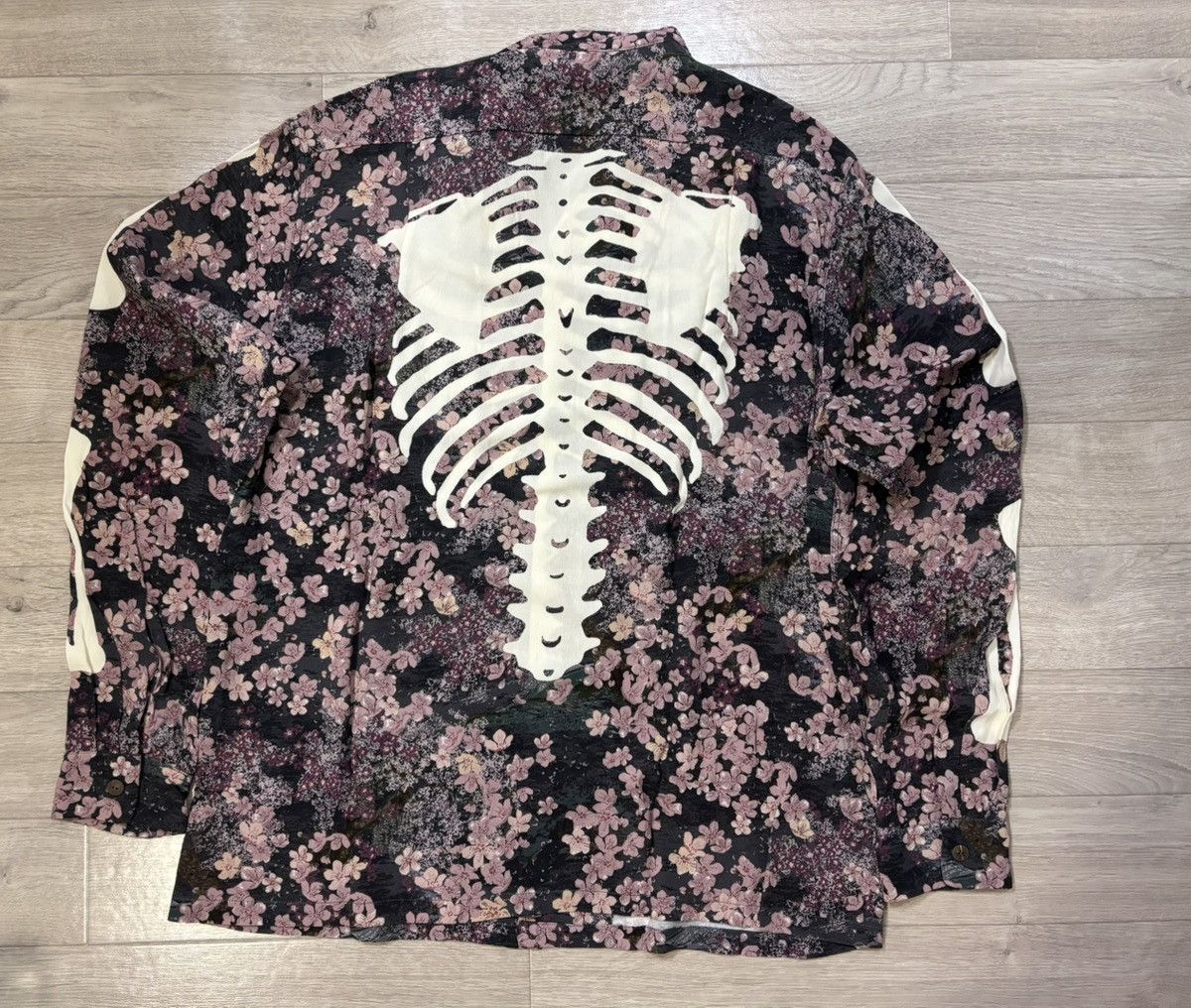 Kapital Kapital Rayon Sakura Bone Langle Collar Shirt Cherry Aloha Size US L / EU 52-54 / 3 - 6 Thumbnail