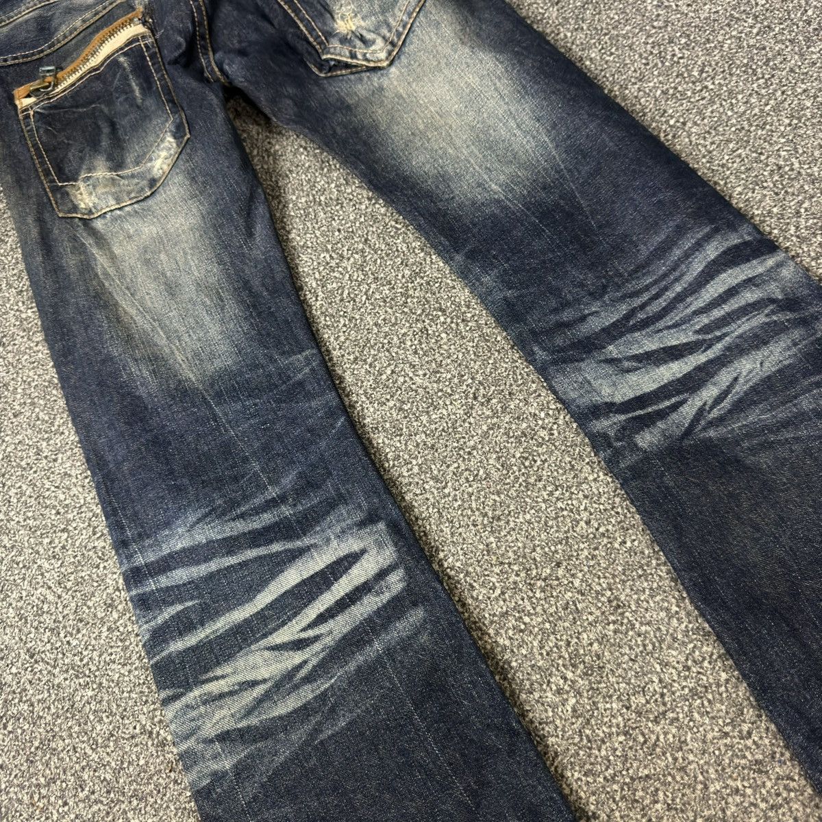 Le Grande Bleu (L.G.B.) Flared Whisker Pure Paradise Distressed Jeans Y2k Archive Size US 28 / EU 44 - 9 Thumbnail