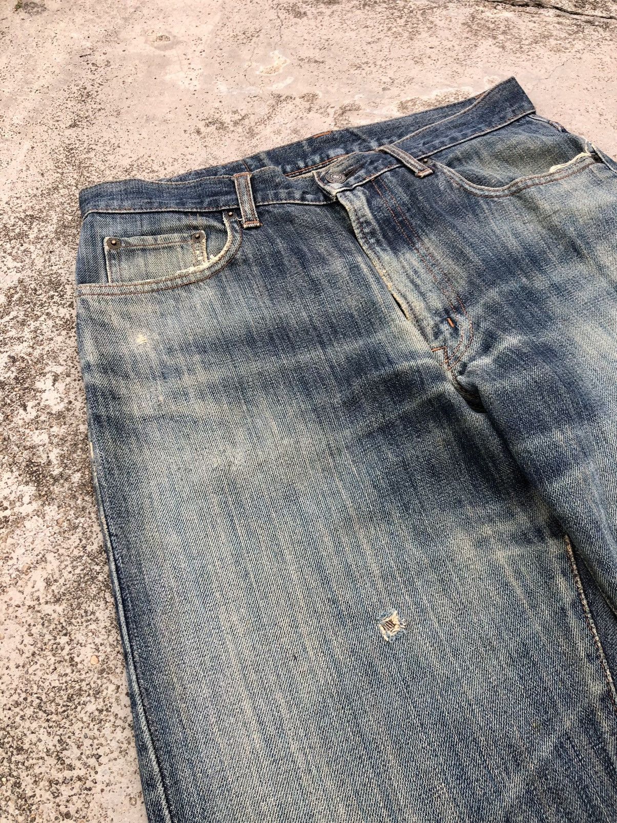 Japanese Brand VINTAGE RUSTY BLUE GOLD RUSH JEANS Size US 32 / EU 48 - 2 Thumbnail
