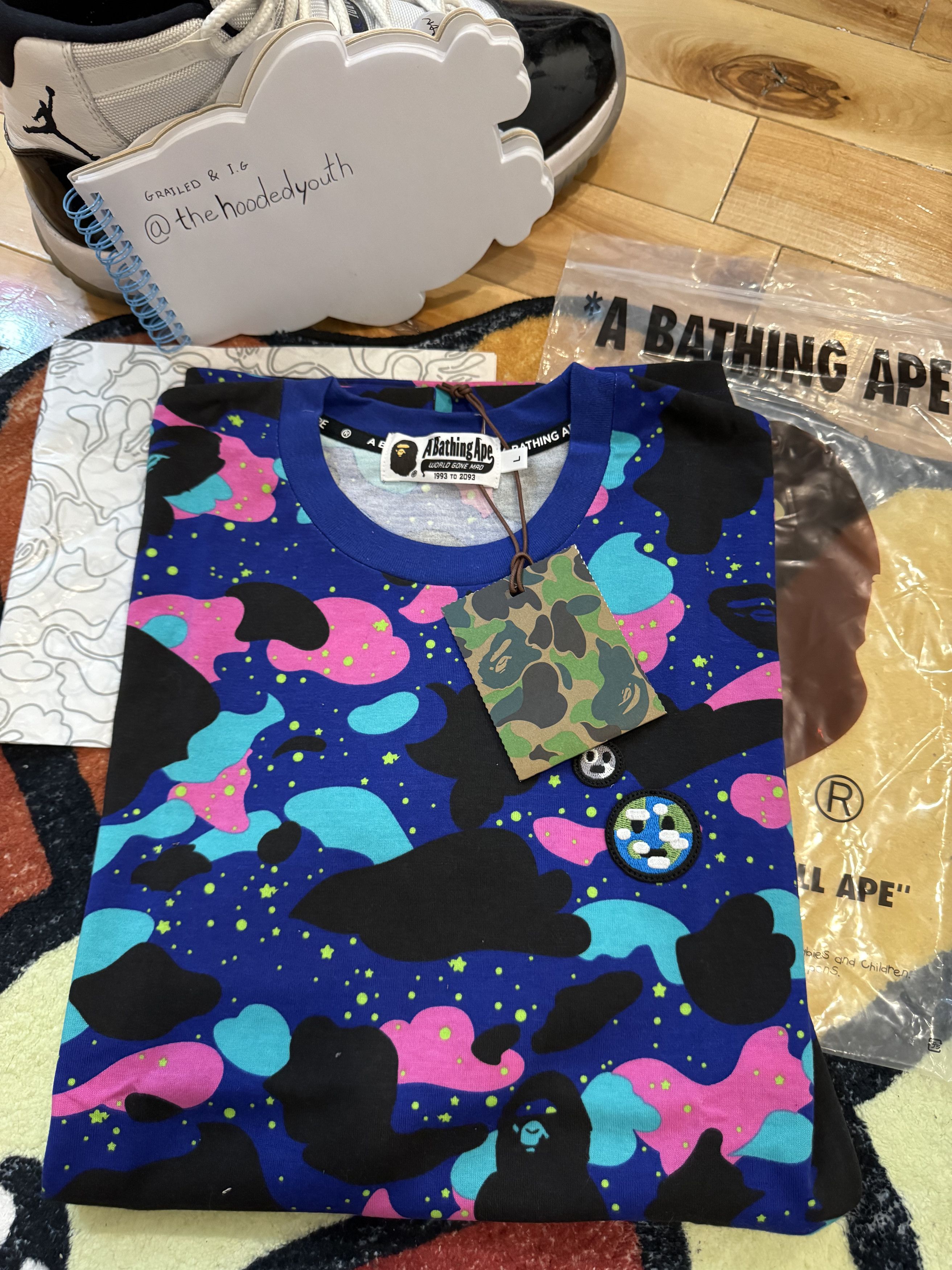 Bape BAPE x Kid Cudi Camo Tee Multi Size US L / EU 52-54 / 3 - 4 Thumbnail