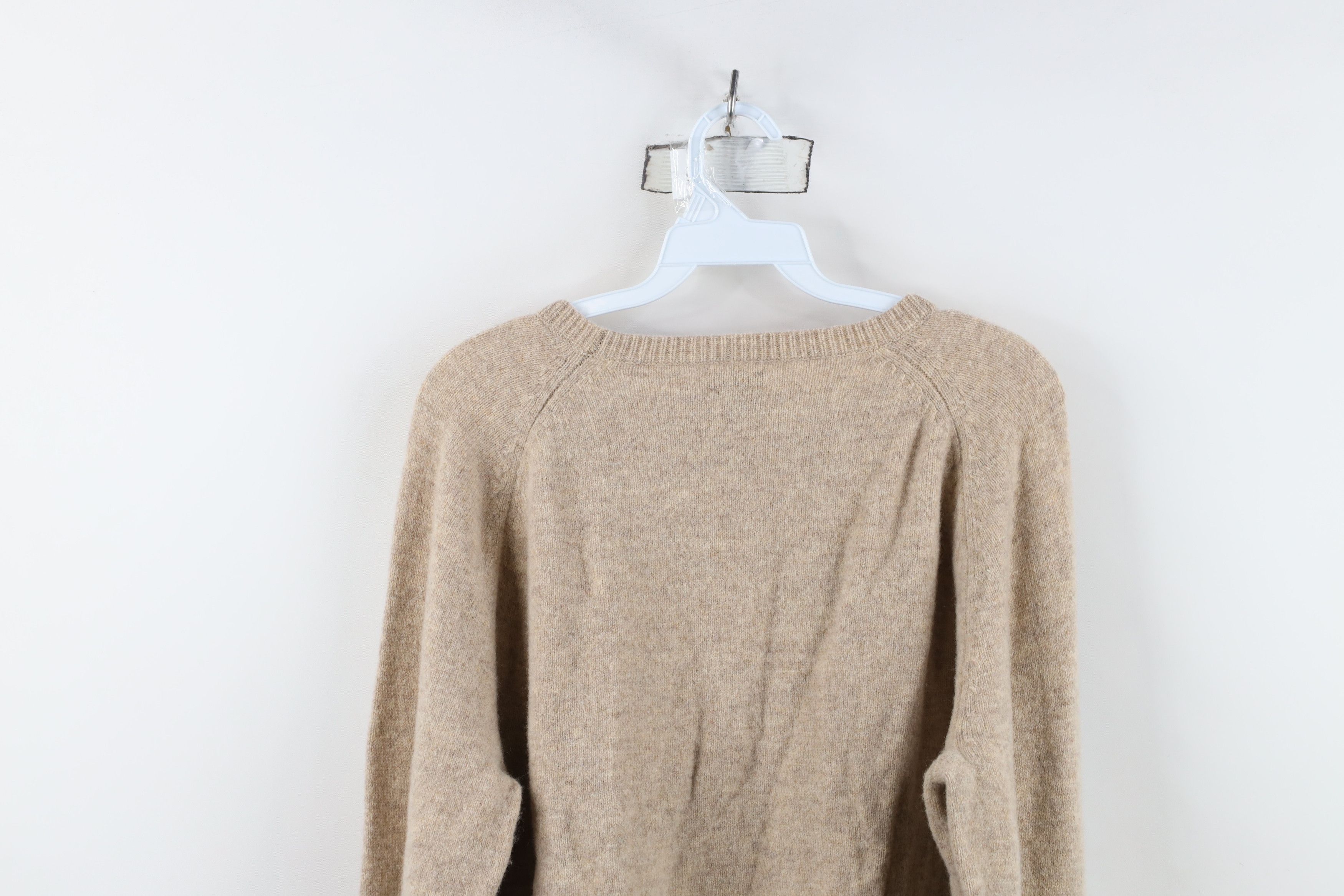 J.Crew J Crew Lambswool Knit Crewneck Sweater Heather Brown Size XL / US 12-14 / IT 48-50 - 10 Thumbnail