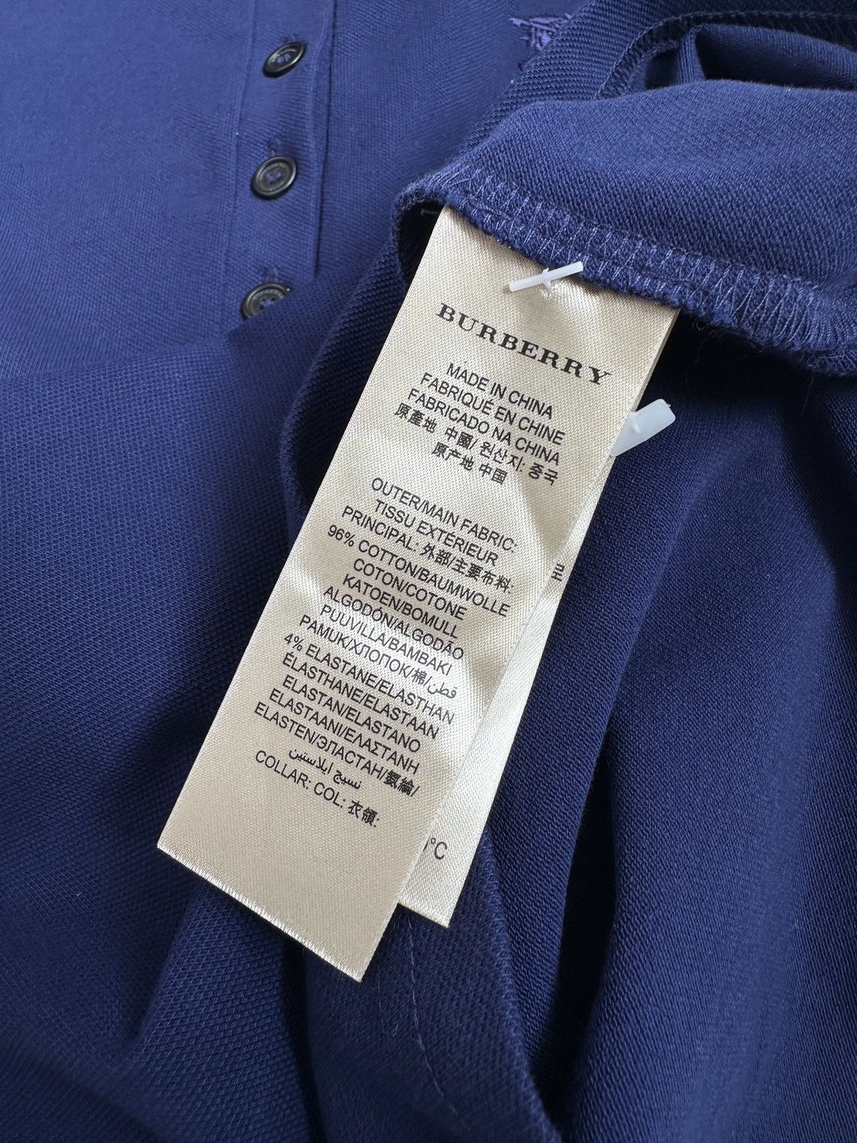 Burberry BURBERRY BRIT Women’s Long Sleeve Polo Shirt Ruffle Collar Size XS / US 0-2 / IT 36-38 - 9 Thumbnail