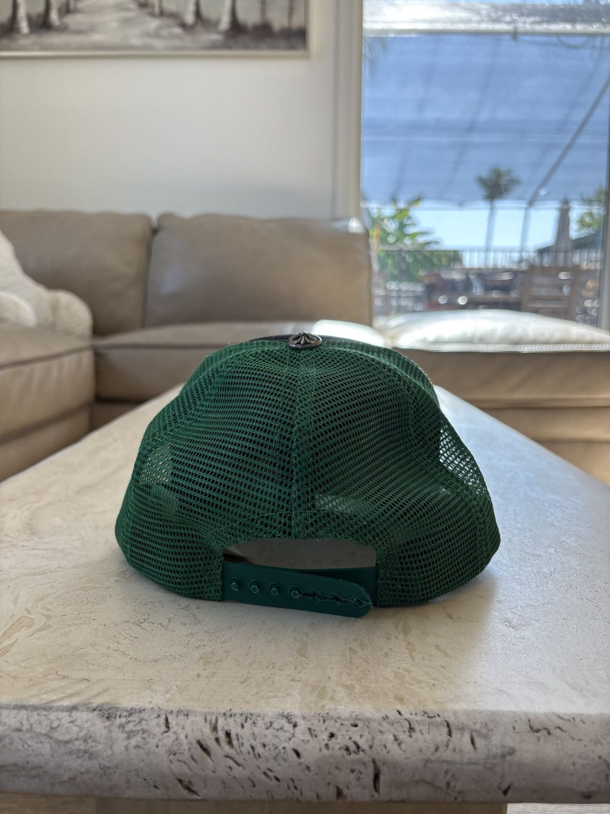 Chrome Hearts Chrome Hearts CH Black/Green Hollywood Trucker Hat Size ONE SIZE - 3 Thumbnail