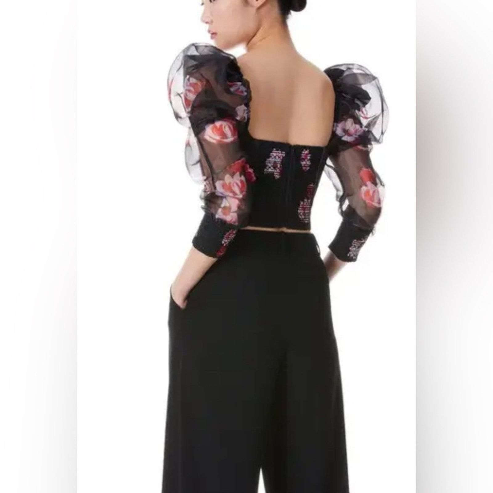 Alice + Olivia Nwot- Alice + Olivia Baharia Bustier Crop Top -Sz 0 Size XS / US 0-2 / IT 36-38 - 2 Thumbnail