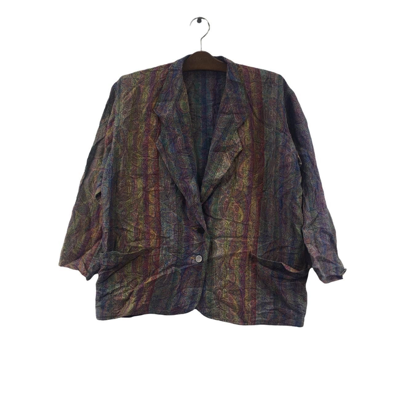 Vintage Vtg 90’ DORIAN NIEDERHAUSER PARIS Abstract Cardigan Jacket Size L / US 10 / IT 46 - 1 Thumbnail