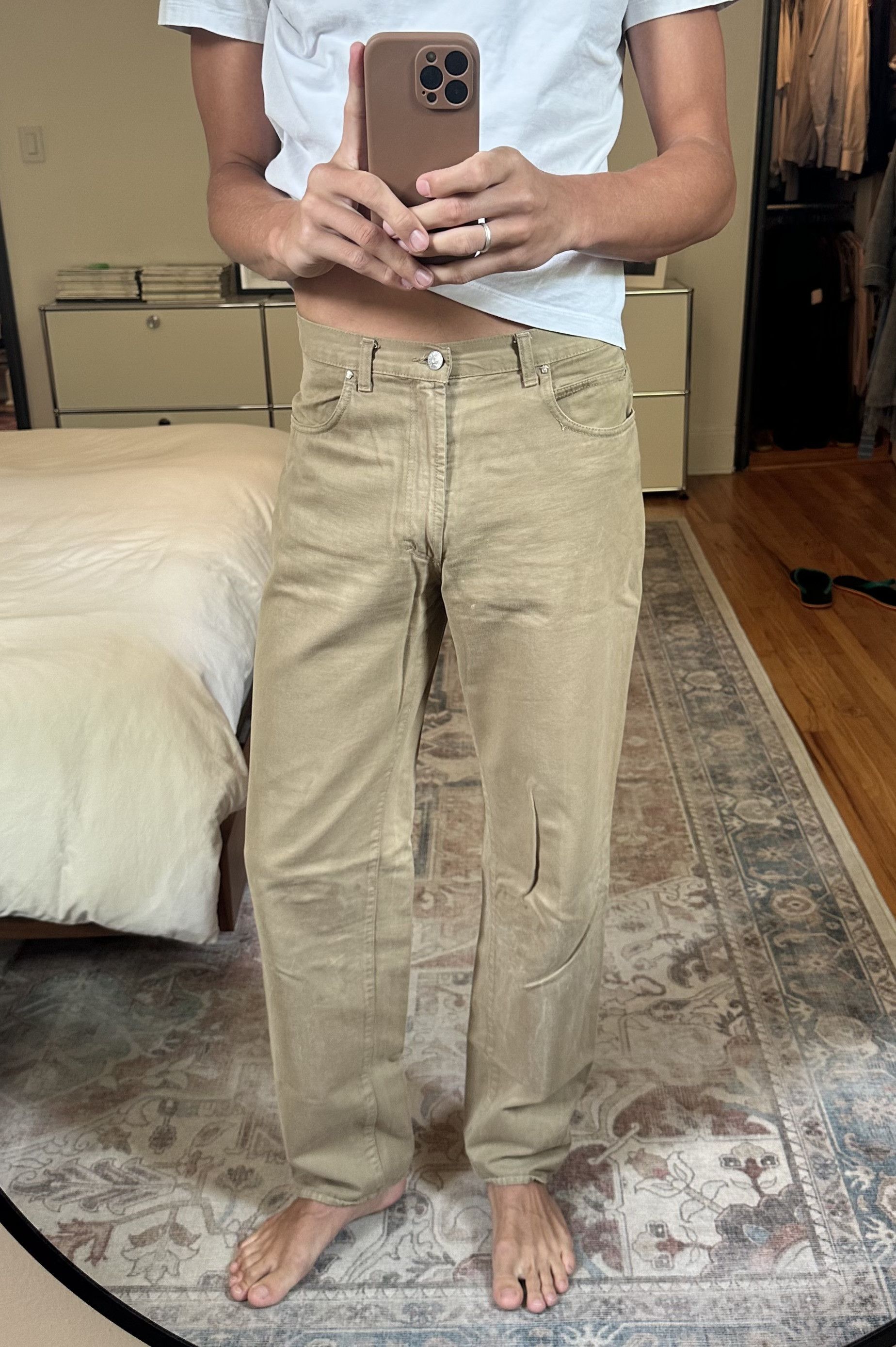 Versace Vintage Versace Khaki Jeans Size US 32 / EU 48 - 1 Thumbnail