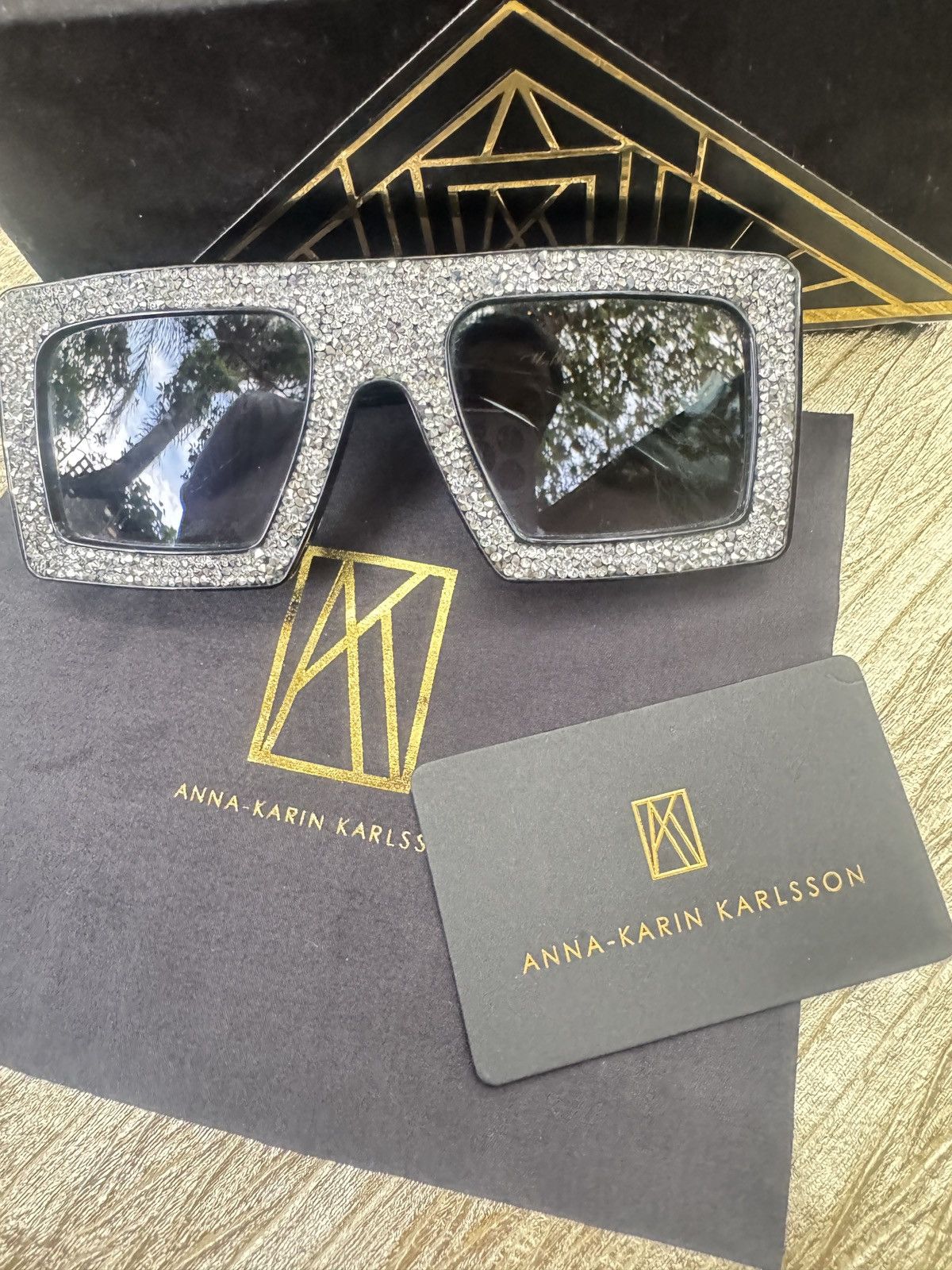 Other Anna-Karin Karlsson - Mother Beep Swarovski Sunglasses Size ONE SIZE - 10 Thumbnail