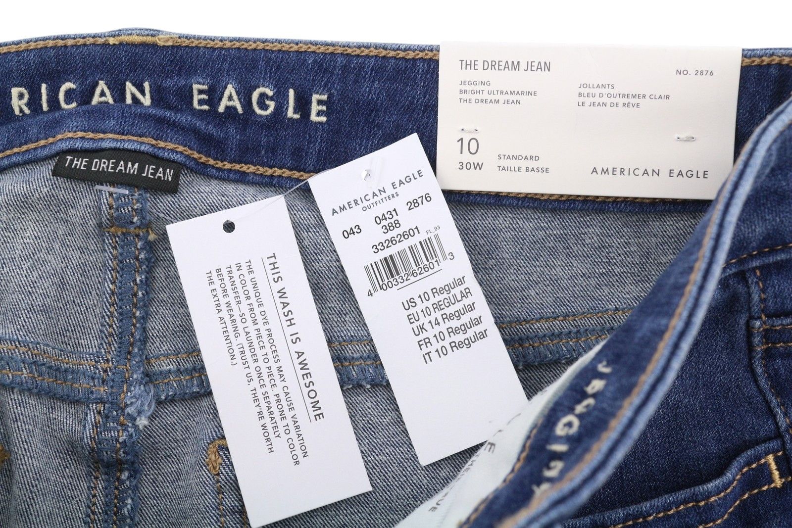 American Eagle Outfitters THE DREAM W30 Ultramarine Jegging 88997 Size 30" / US 8 / IT 44 - 6 Thumbnail