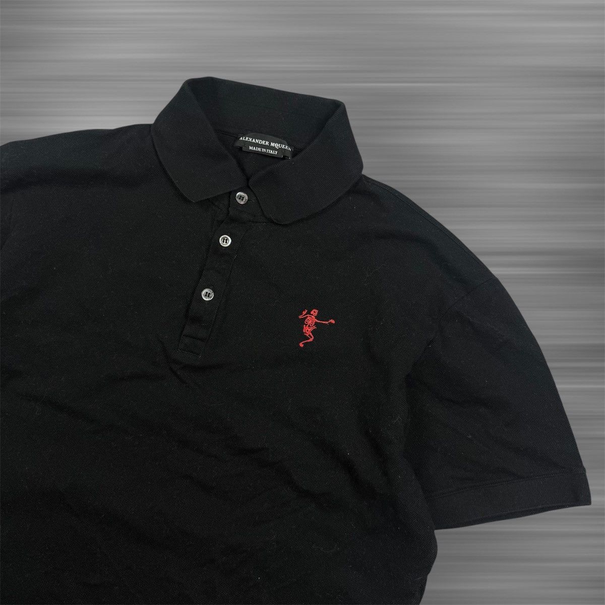 Alexander McQueen ALEXANDER MCQUEEN Dancing Skeleton honeycomb polo Size US XL / EU 56 / 4 - 2 Thumbnail