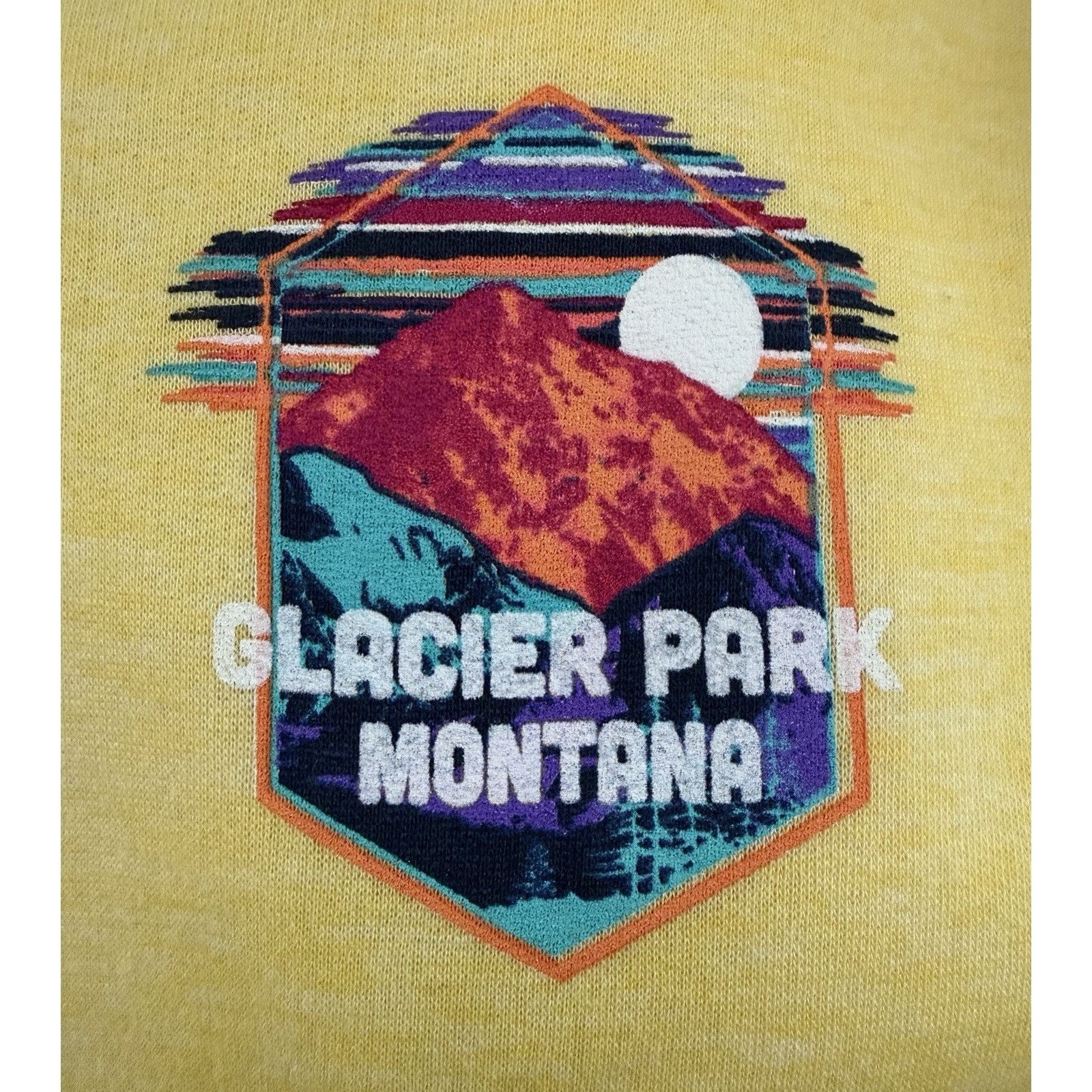 Other Glacier Park Montana Yellow Medium Hoodie Zip Up Sweatshirt Size M / US 6-8 / IT 42-44 - 8 Thumbnail