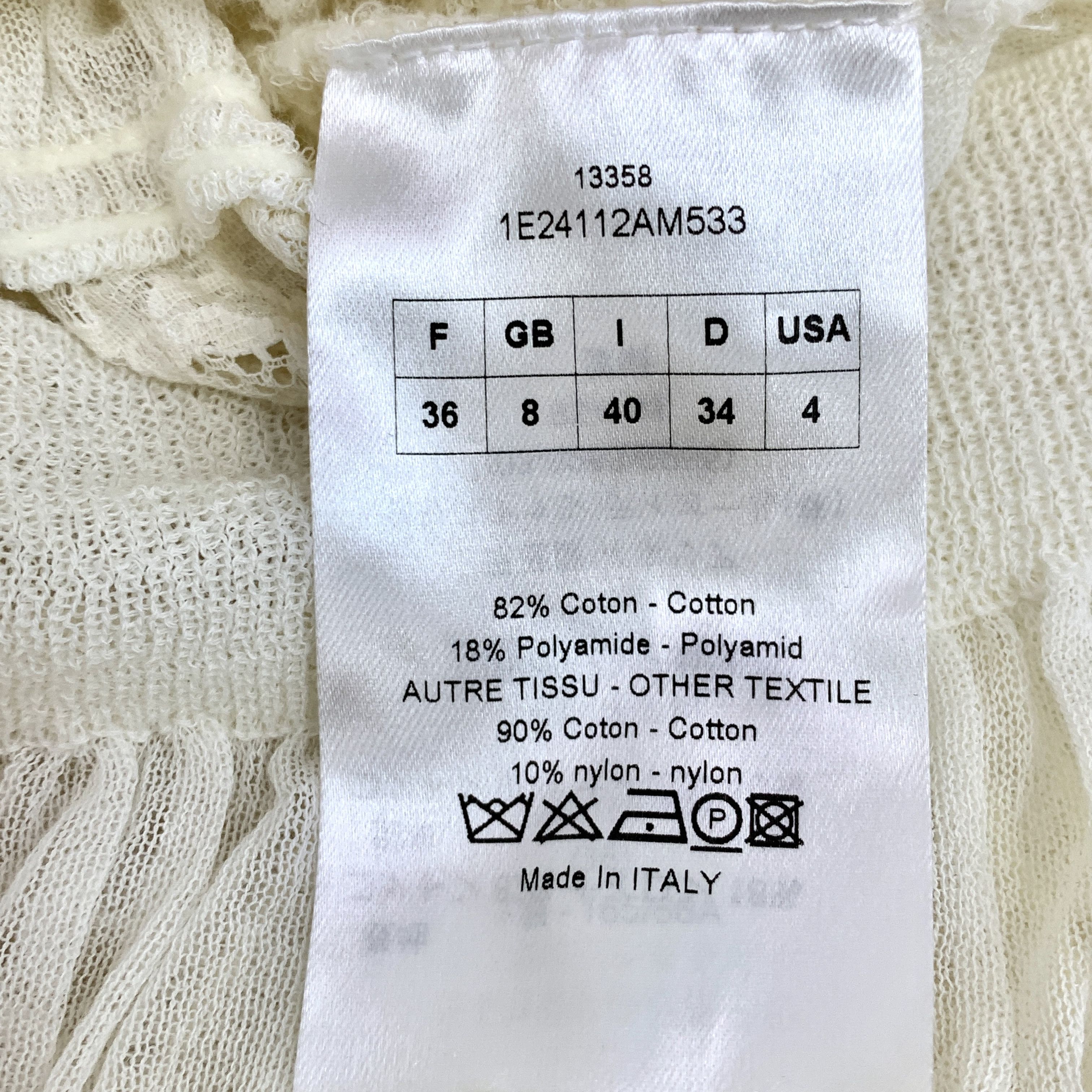 Dior Christian Dior Beige Lace Long Sleeve Jacket (Size XS) Size XS / US 0-2 / IT 36-38 - 3 Thumbnail