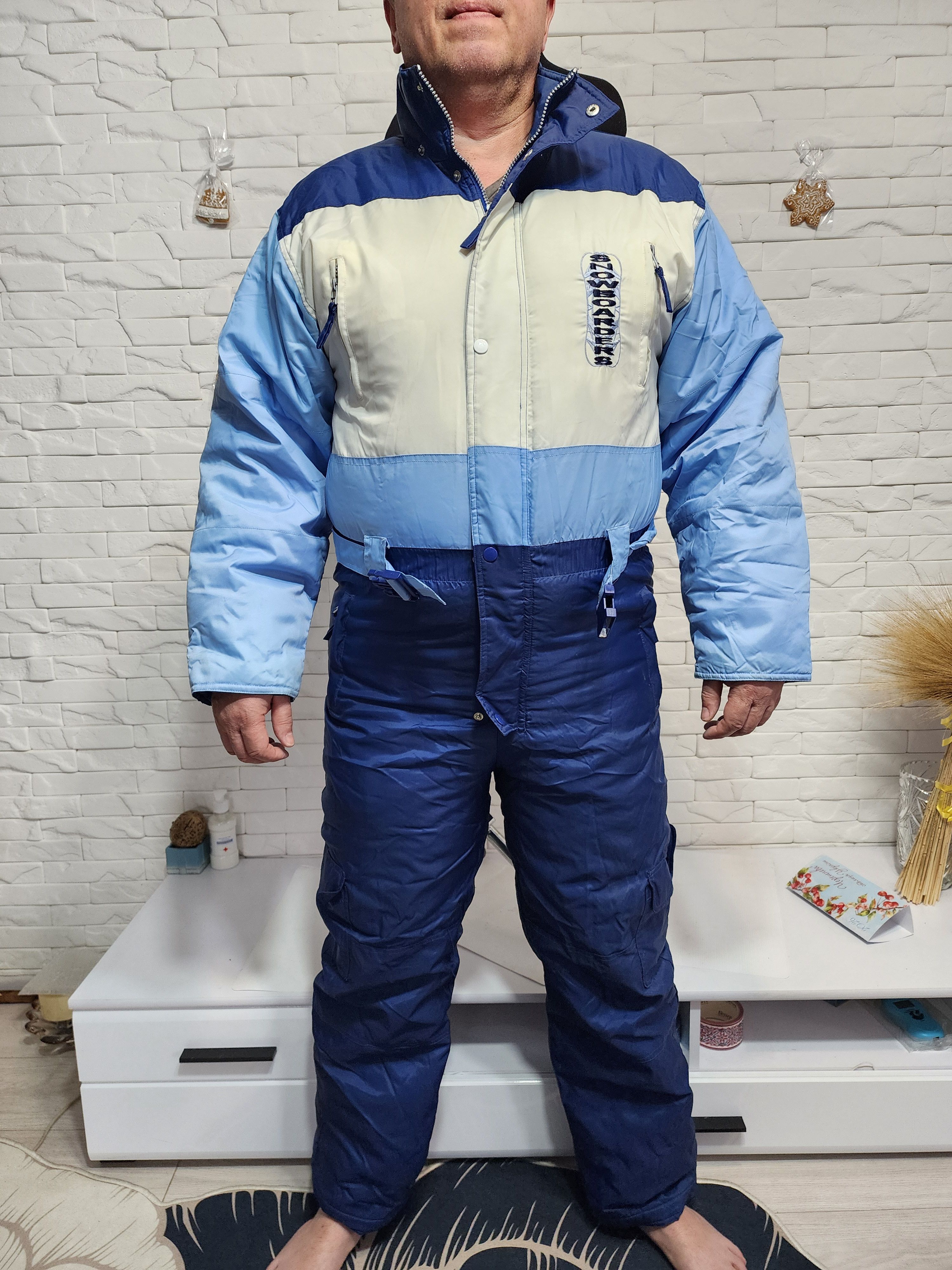 Uniqlo Men's Ski Sports Suit: Blue Warm Activewear. Size US 38 / EU 54 - 1 Thumbnail