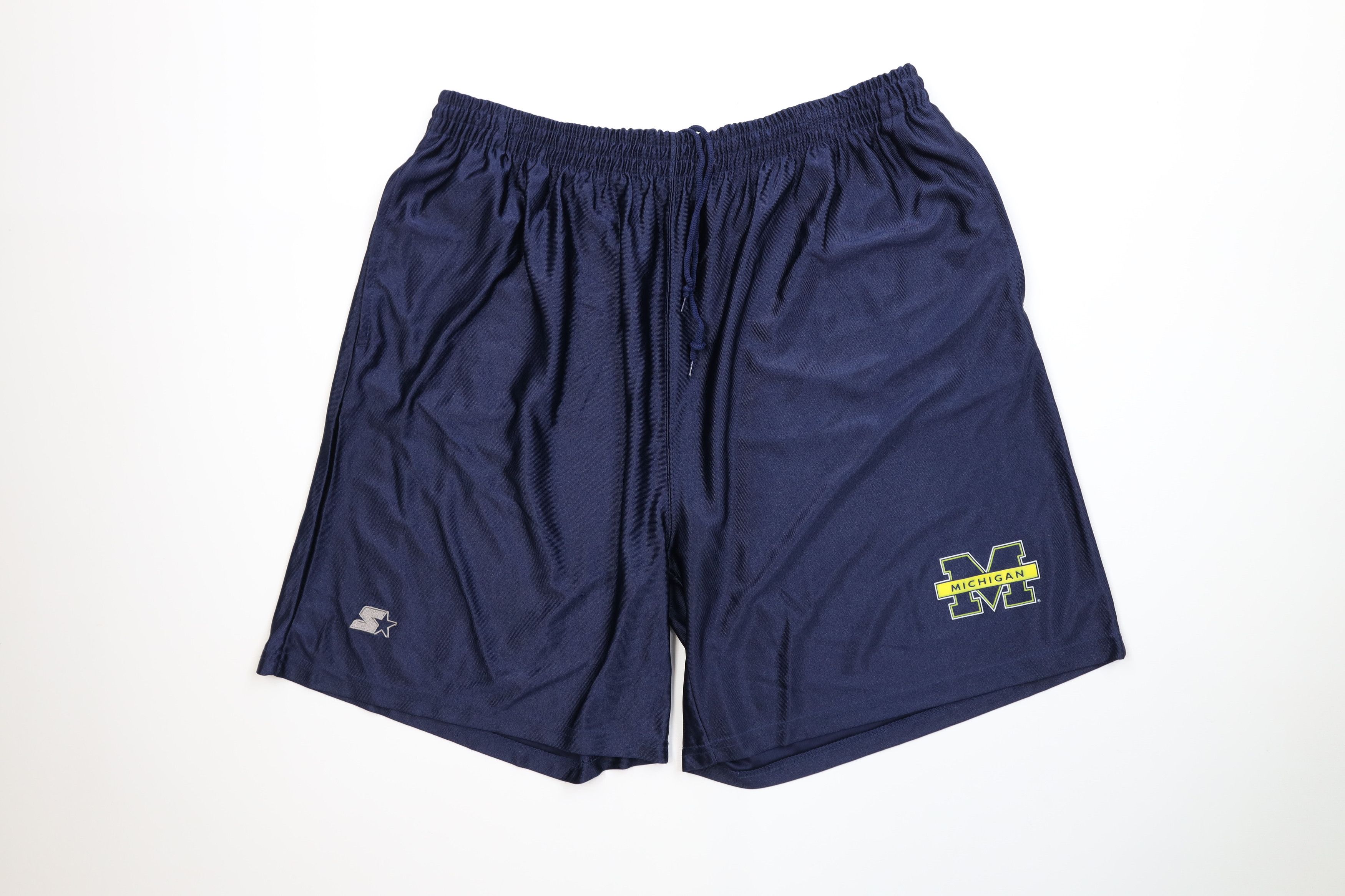 Starter Vintage 90s Starter University of Michigan Basketball Shorts Size US 38 / EU 54 - 1 Thumbnail
