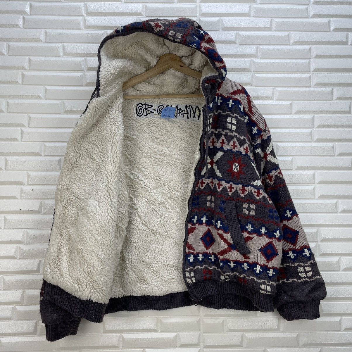 Aran Isles Knitwear Vintage Japanese Brand Gb Company Native Hoodie Jacket Size US M / EU 48-50 / 2 - 4 Thumbnail