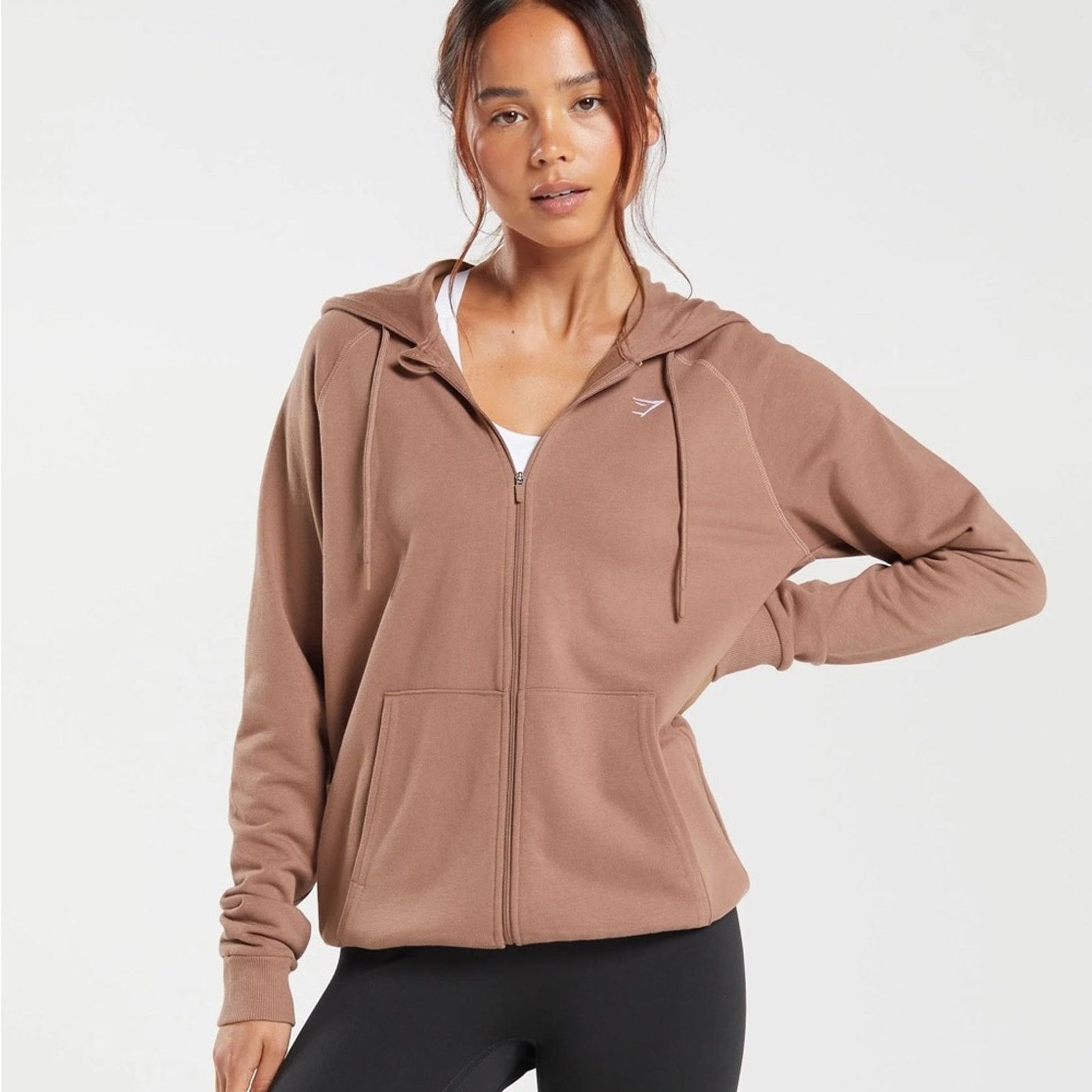 Gymshark Gymshark Training Fleece FullZip Hoodie Sweatshirt Womens XS Size XS / US 0-2 / IT 36-38 - 1 Thumbnail