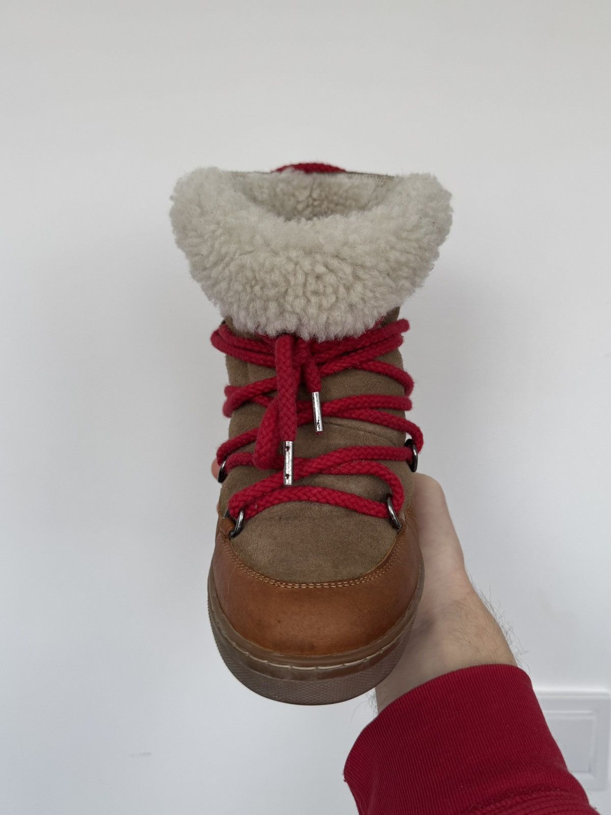Isabel Marant Isabel Marant Nowles Wedge Snow Boots | Shearling & Leather Size US 9.5 / IT 39.5 - 3 Thumbnail